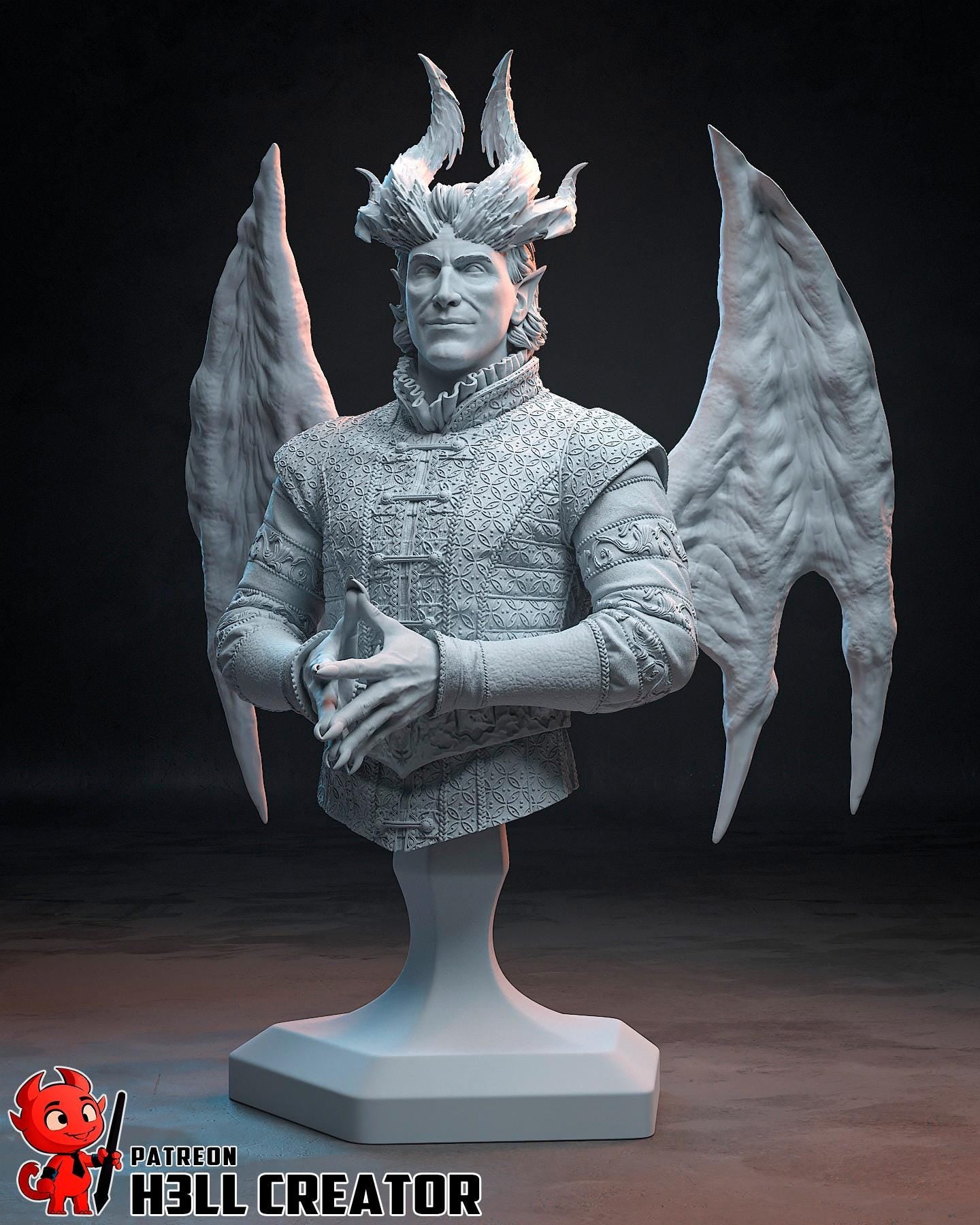 Baldur's Gate 3 Raphael Garage Kit | Fanmade Model by h3ll creator | The devil landlord | 3D Printed