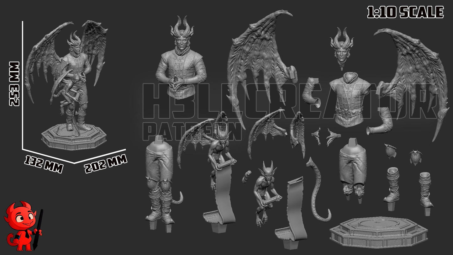 Baldur's Gate 3 Raphael Garage Kit | Fanmade Model by h3ll creator | The devil landlord | 3D Printed