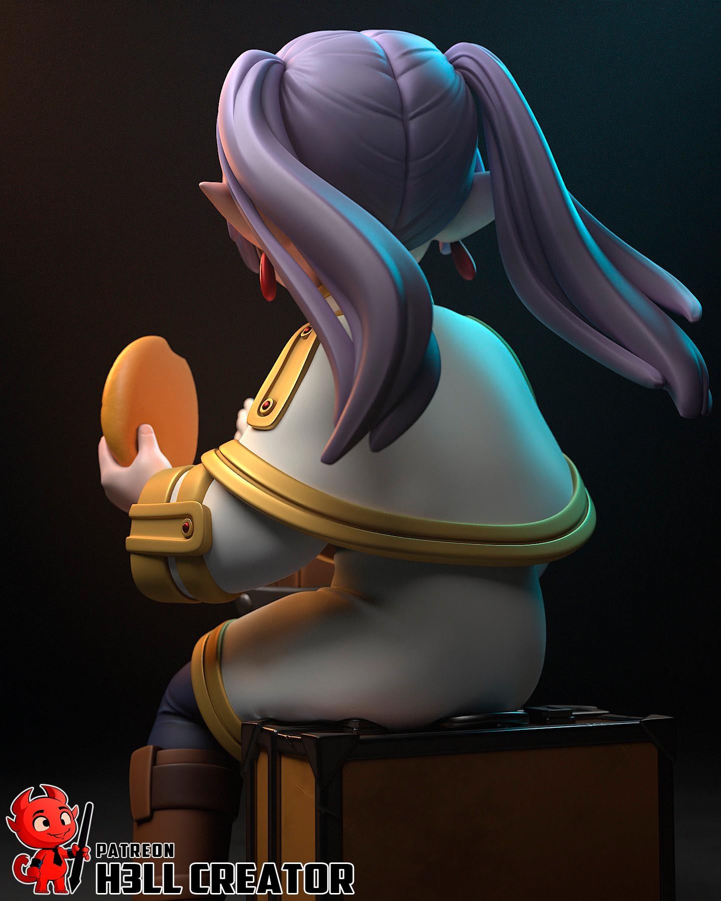 Chibi Elf Garage Kit | Fanmade Model by h3llCreator | Very old elf | 3D Printed