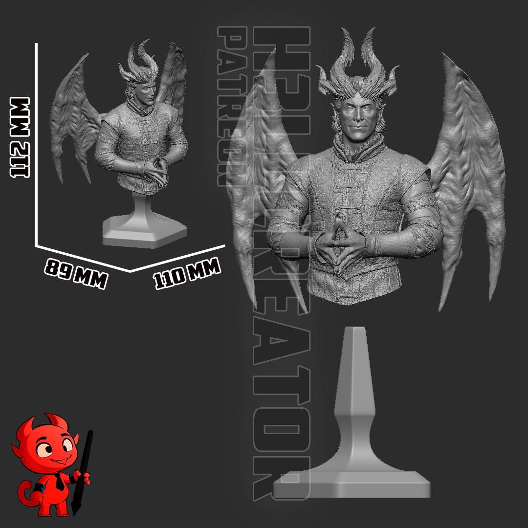 Baldur's Gate 3 Raphael Garage Kit | Fanmade Model by h3ll creator | The devil landlord | 3D Printed