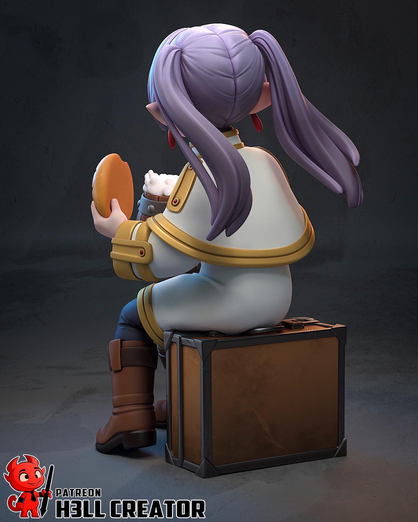 Chibi Elf Garage Kit | Fanmade Model by h3llCreator | Very old elf | 3D Printed