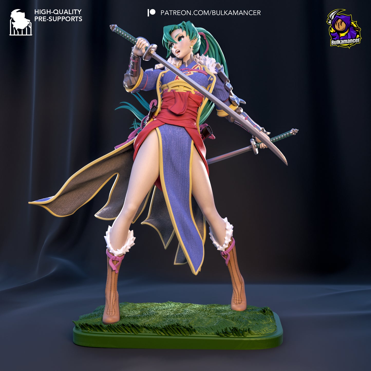 Blademaster of the Plains Garage Kit | Fanmade Model by Bulkamancer | 3D Printed - Sephiknot