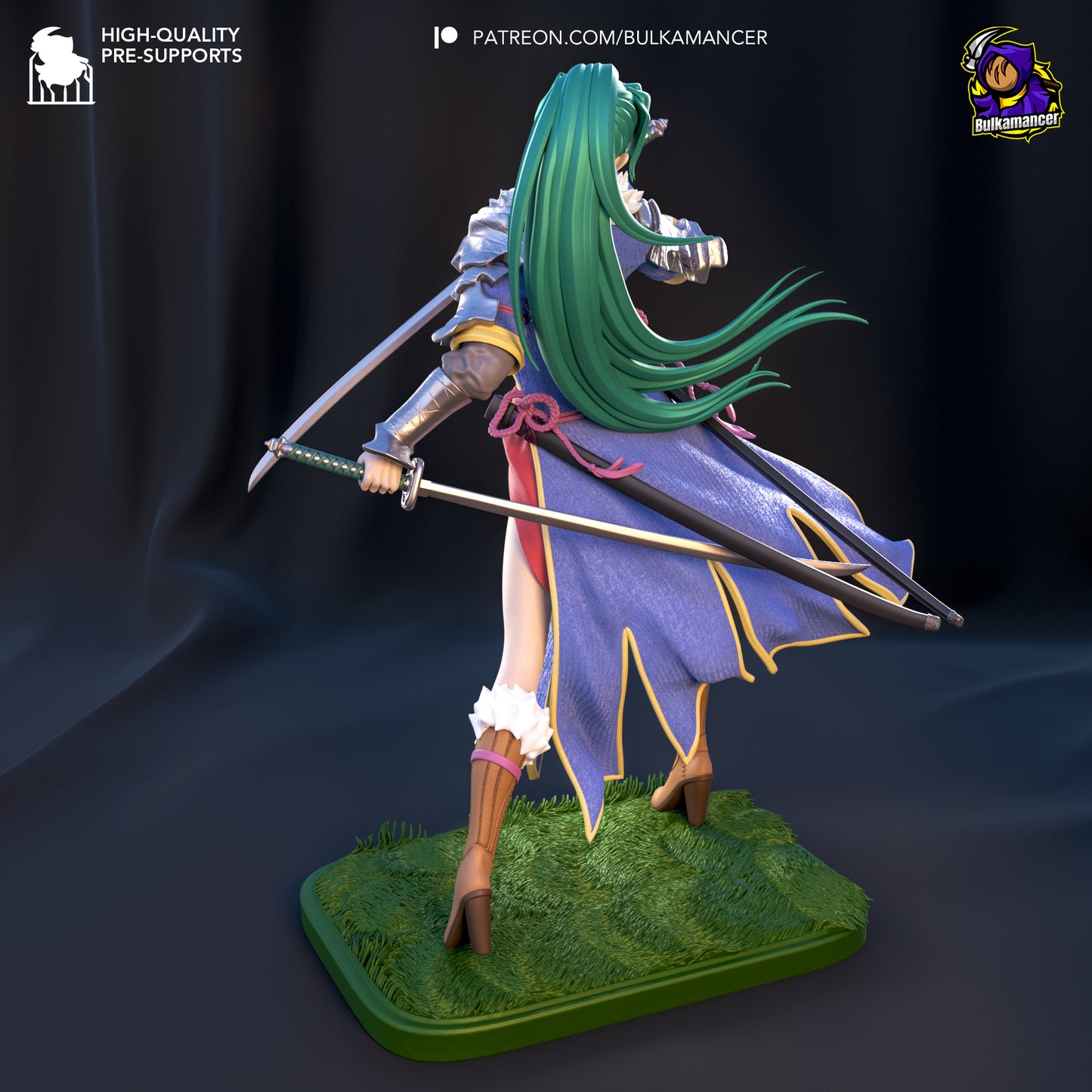 Blademaster of the Plains Garage Kit | Fanmade Model by Bulkamancer | 3D Printed - Sephiknot