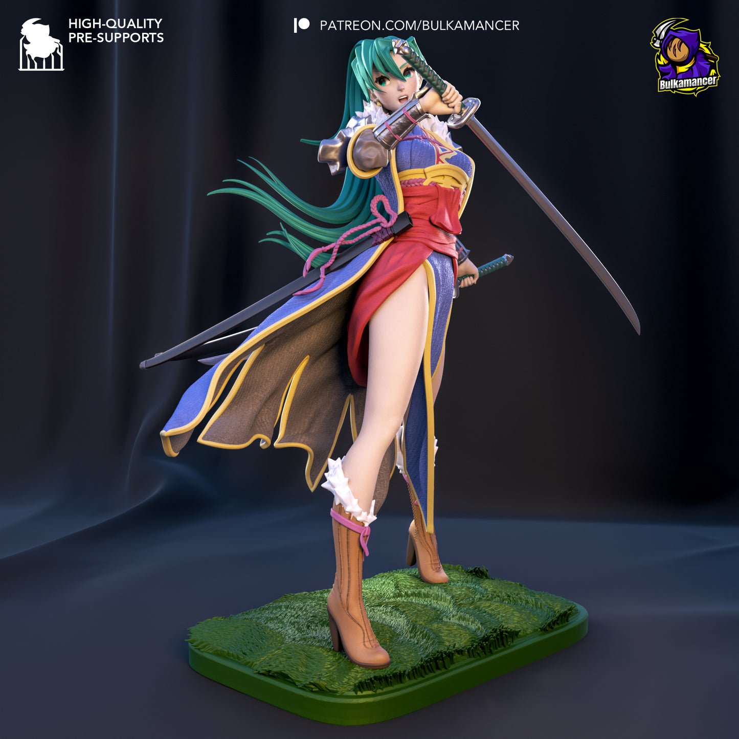 Blademaster of the Plains Garage Kit | Fanmade Model by Bulkamancer | 3D Printed - Sephiknot