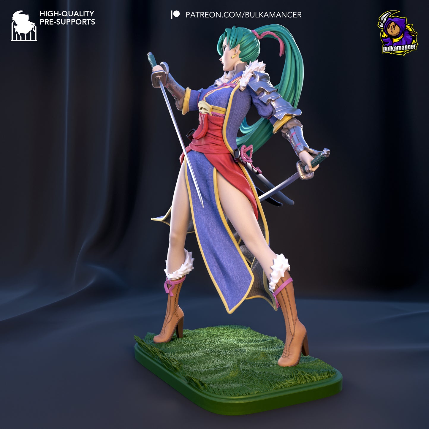 Blademaster of the Plains Garage Kit | Fanmade Model by Bulkamancer | 3D Printed - Sephiknot