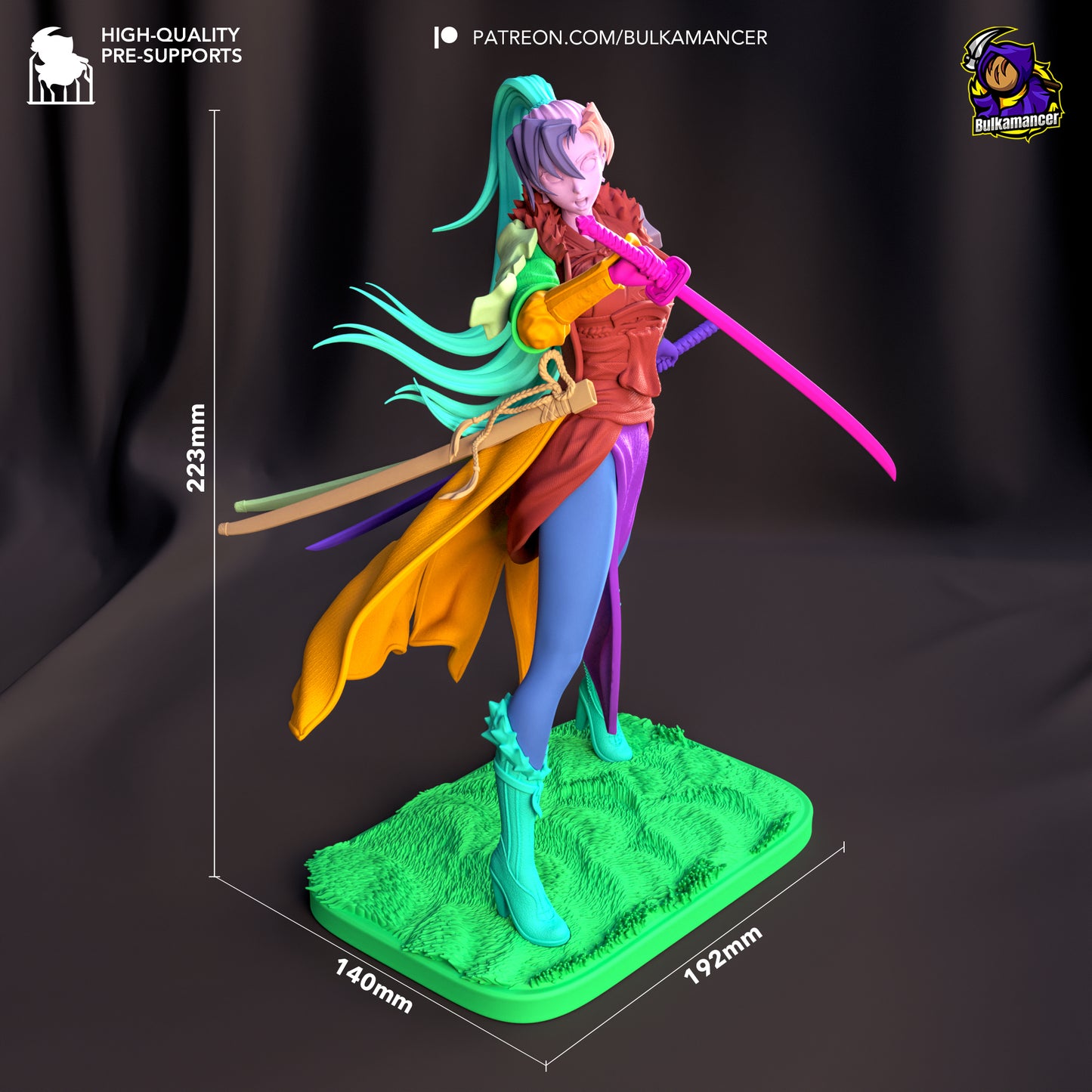 Blademaster of the Plains Garage Kit | Fanmade Model by Bulkamancer | 3D Printed - Sephiknot