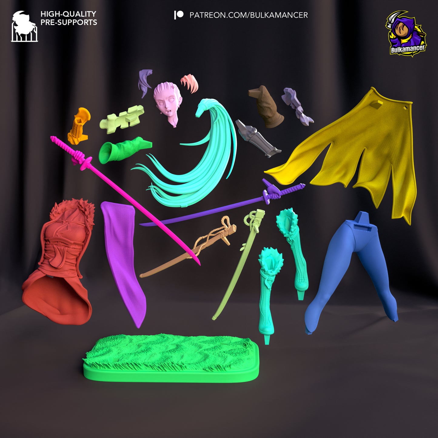 Blademaster of the Plains Garage Kit | Fanmade Model by Bulkamancer | 3D Printed - Sephiknot