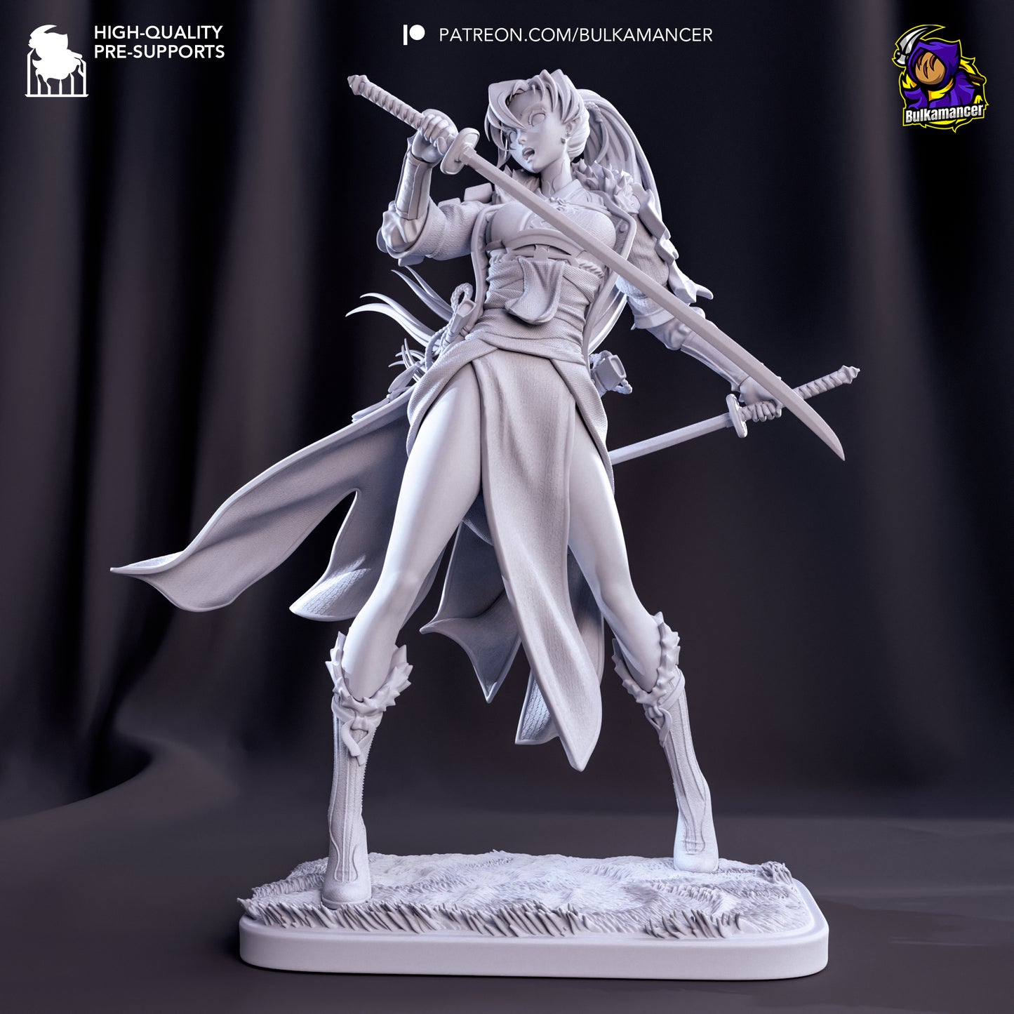 Blademaster of the Plains Garage Kit | Fanmade Model by Bulkamancer | 3D Printed - Sephiknot