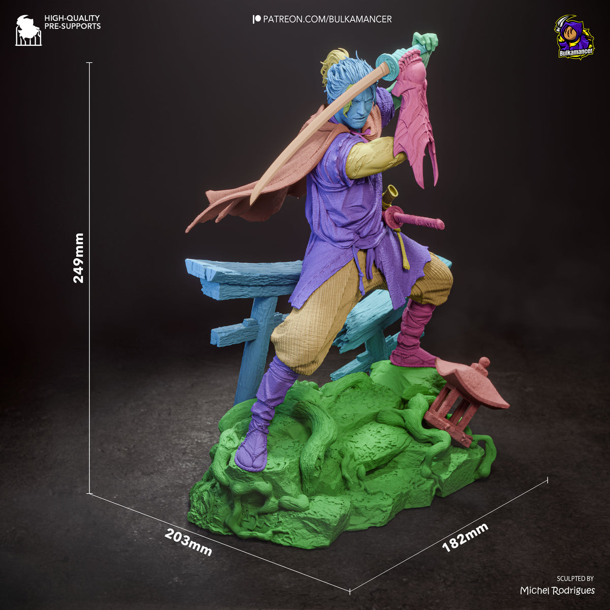 Musashi by Bulkamancer | High Quality Resin Print | Painted Commissions available!