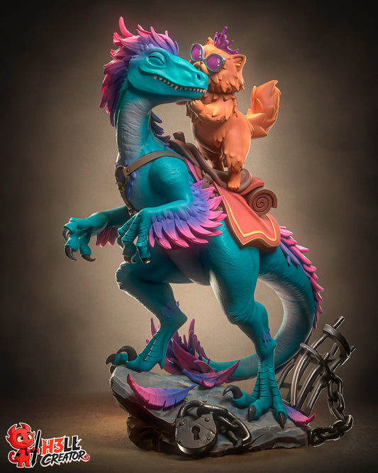 Donut and Mongo by h3ll creator | High Quality Resin Print | Painted Commissions available!