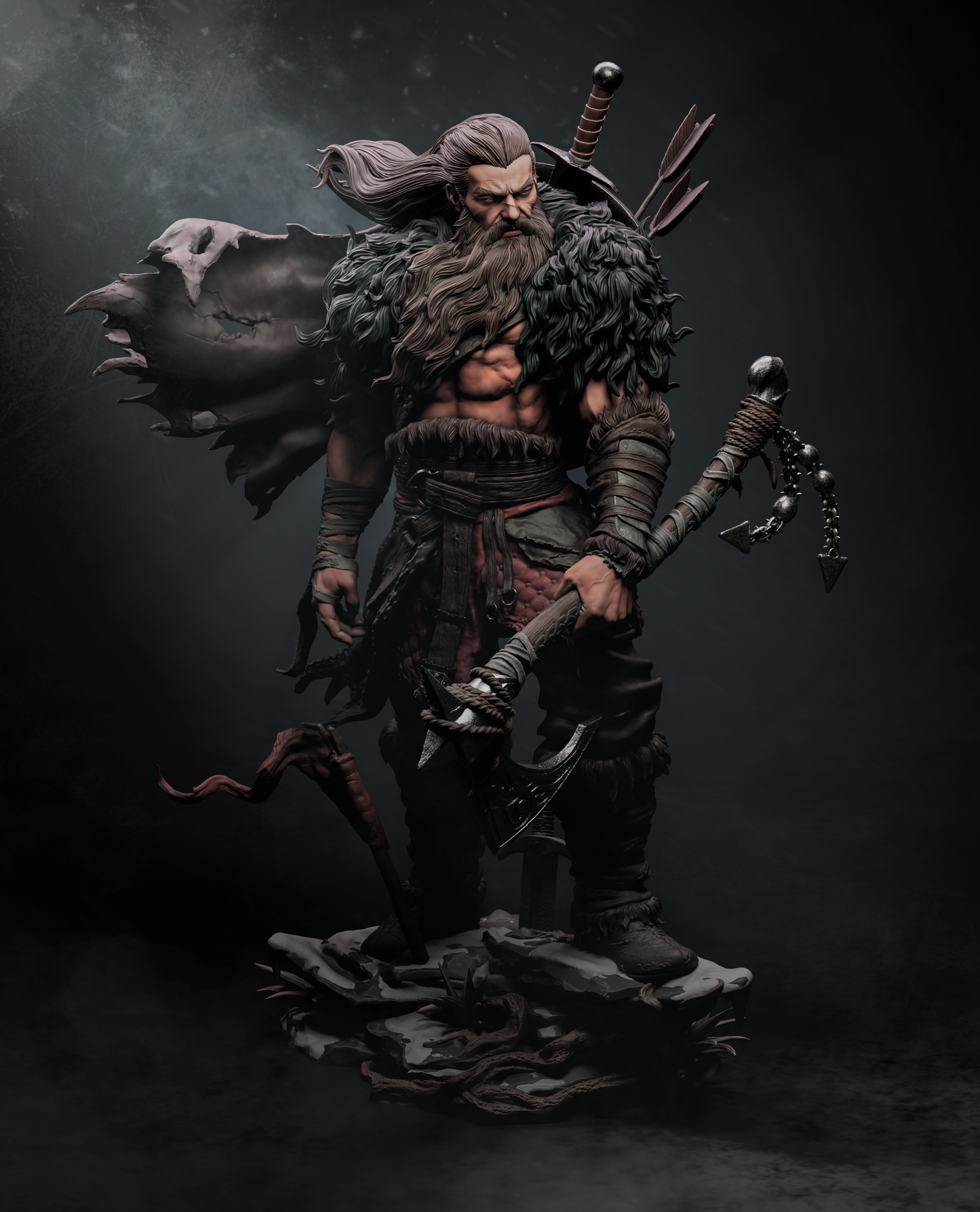 North Warrior by CA3D | High Quality Resin Print | Painted Commissions available!