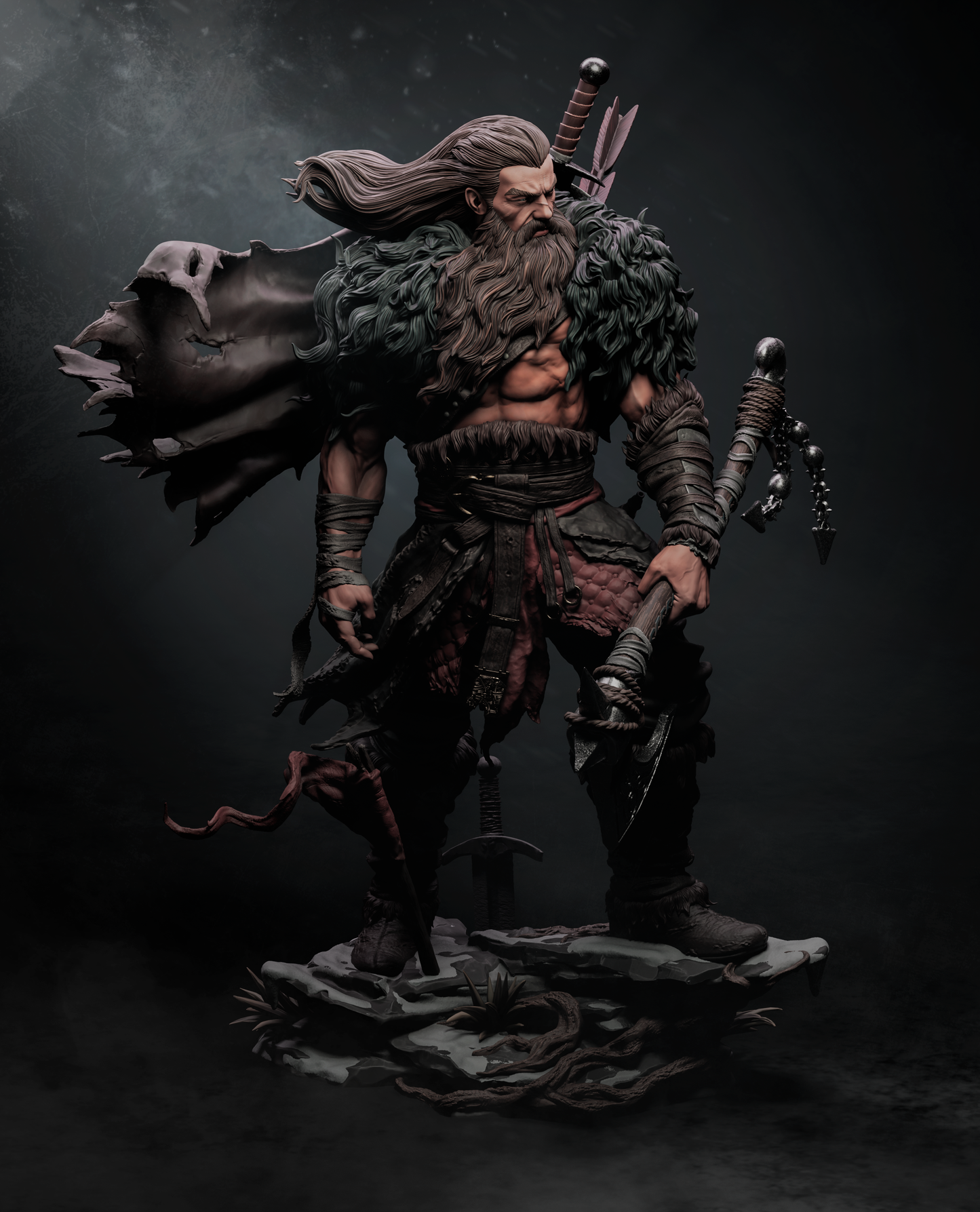 North Warrior by CA3D | High Quality Resin Print | Painted Commissions available!