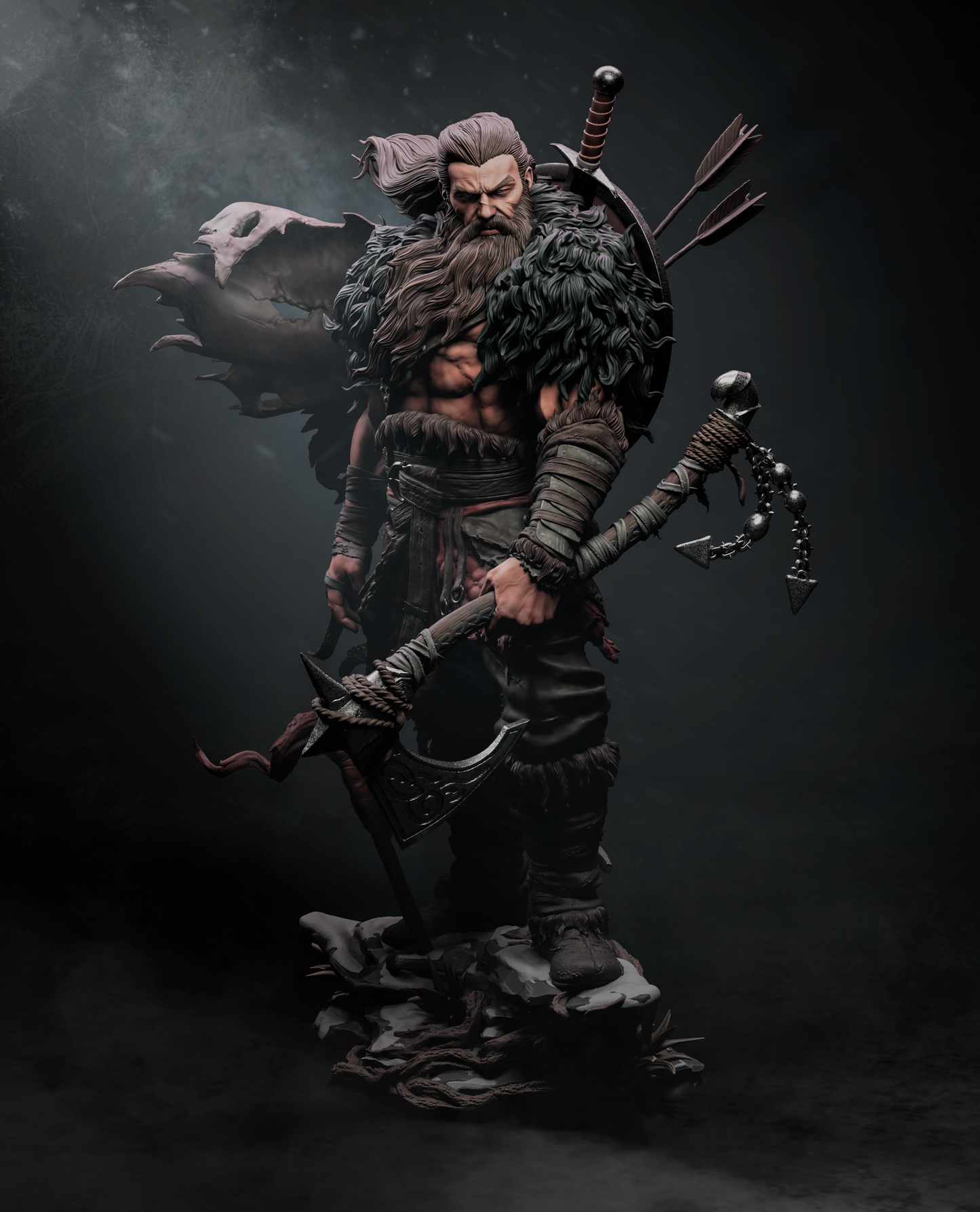 North Warrior by CA3D | High Quality Resin Print | Painted Commissions available!
