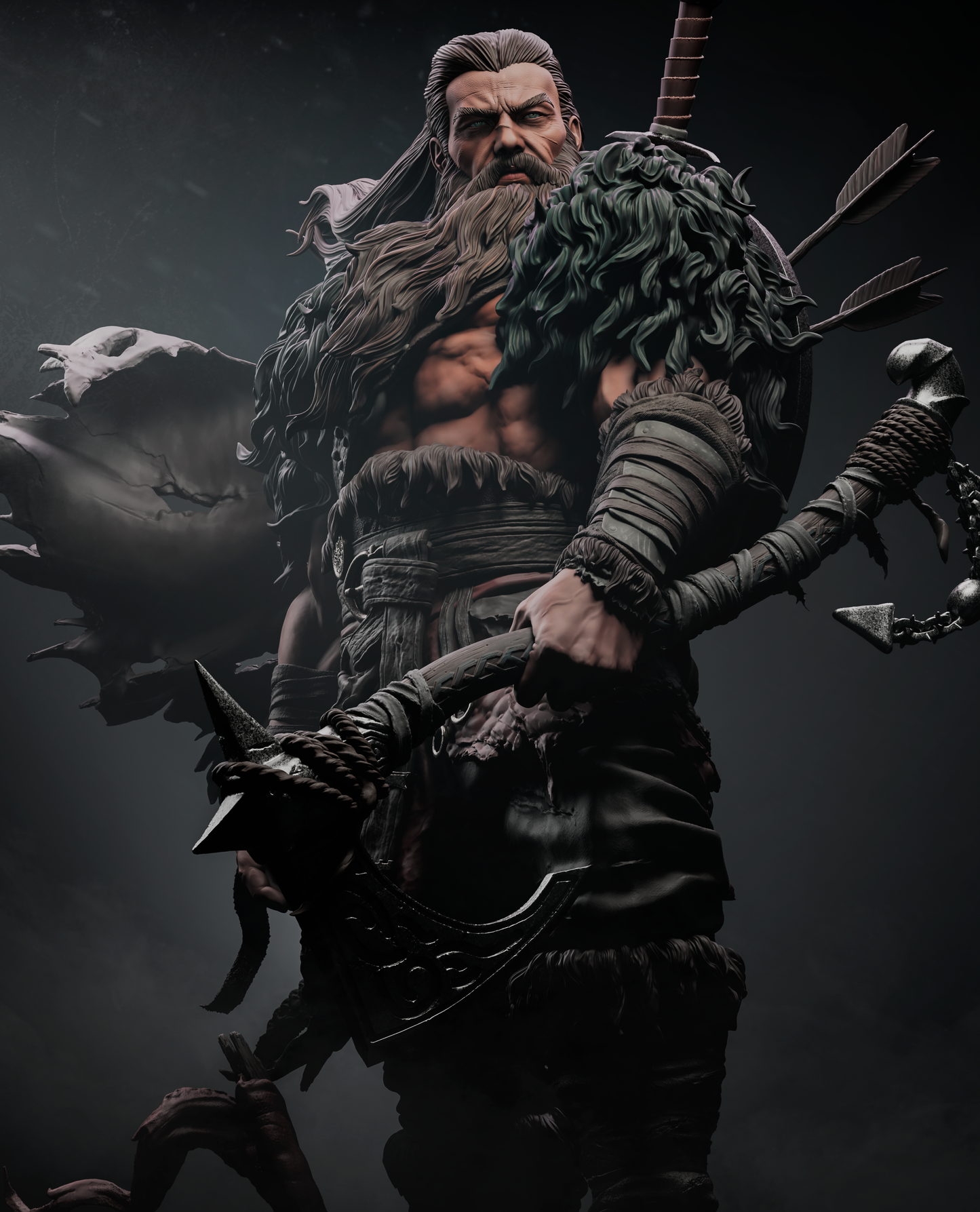 North Warrior by CA3D | High Quality Resin Print | Painted Commissions available!