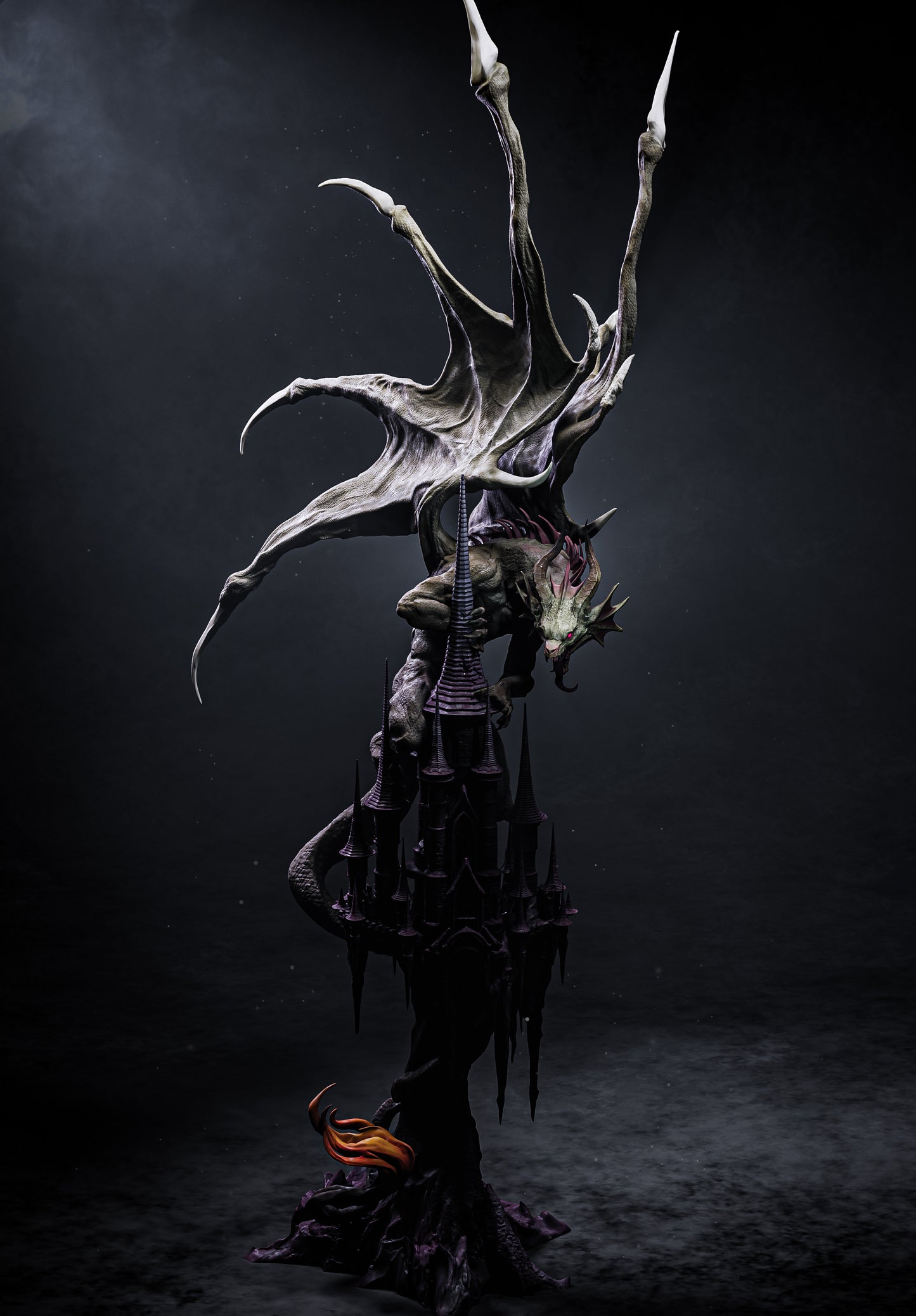 Mysterious Dragon by CA3D | High Quality Resin Print | Painted Commissions available! - Sephiknot