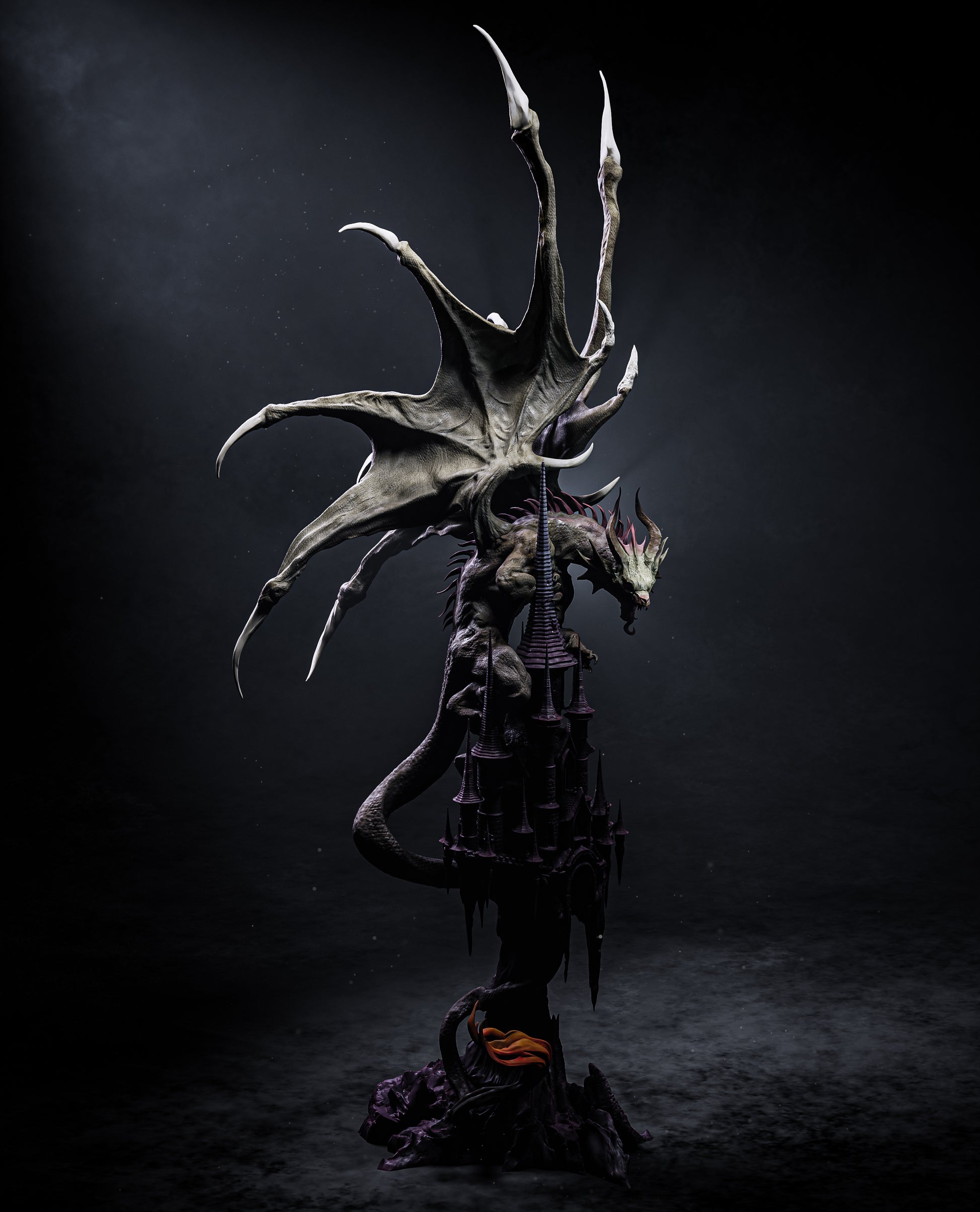 Mysterious Dragon by CA3D | High Quality Resin Print | Painted Commissions available! - Sephiknot