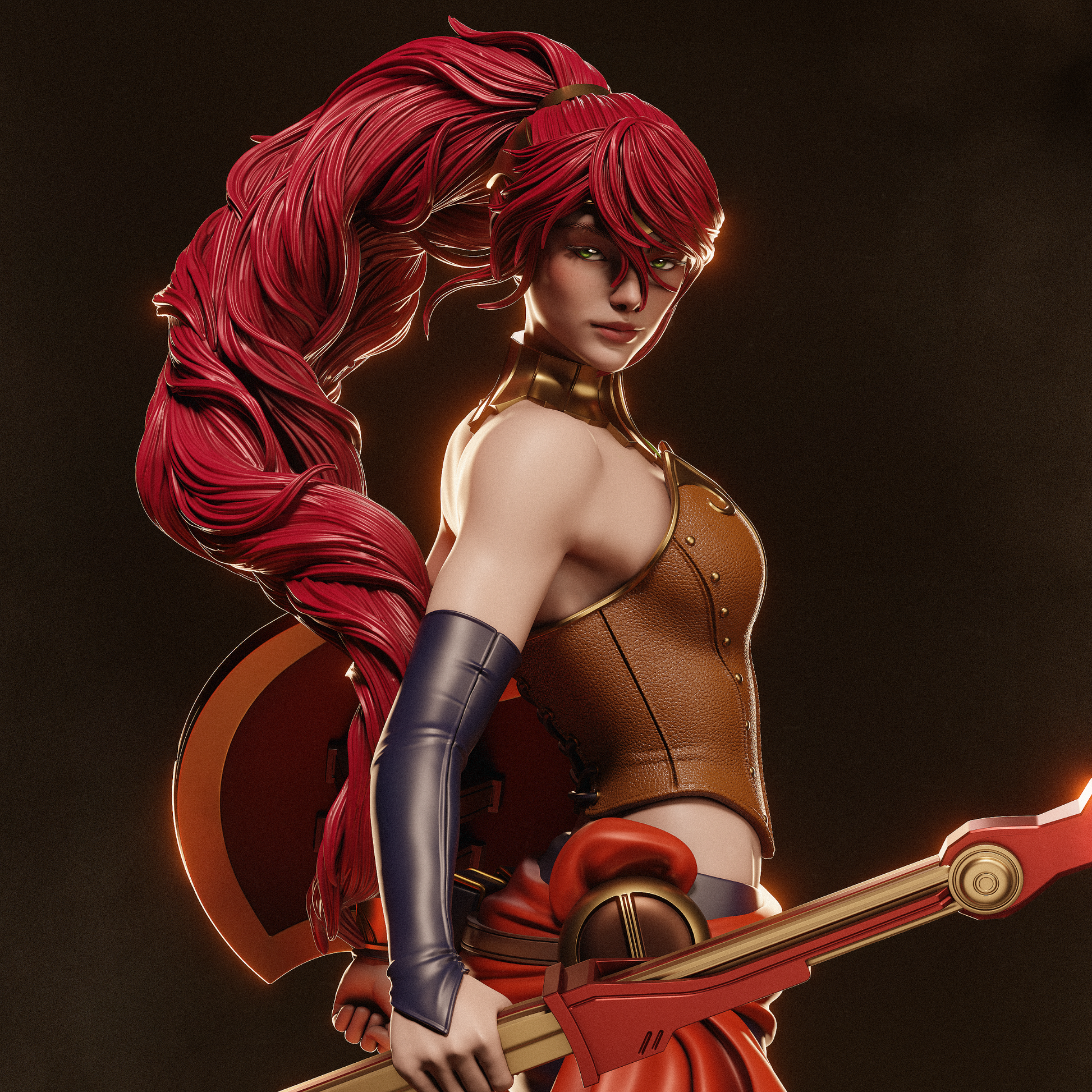 Pyrrha from RWBY Fan-Made Model by CA3D - Sephiknot