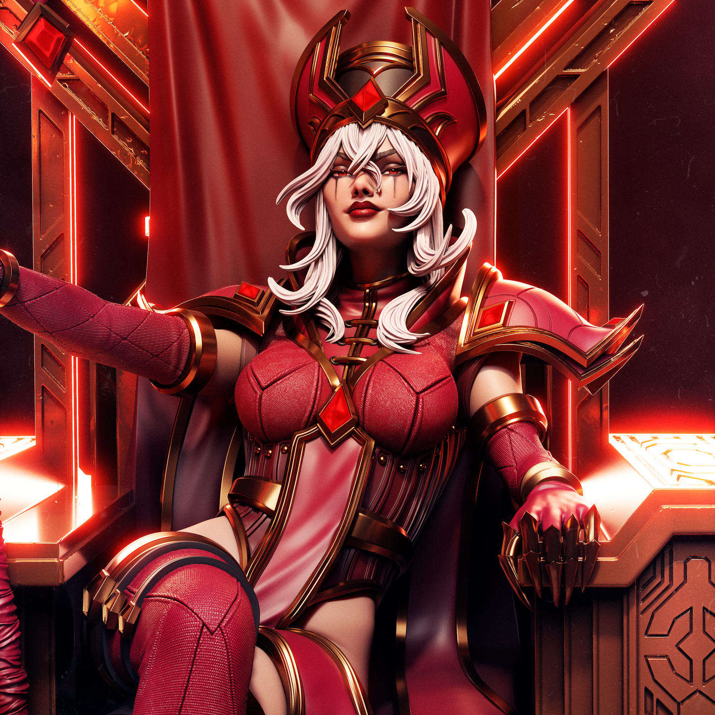 Sally Whitemane from Warcraft Fan-Made Model by CA3D - Sephiknot