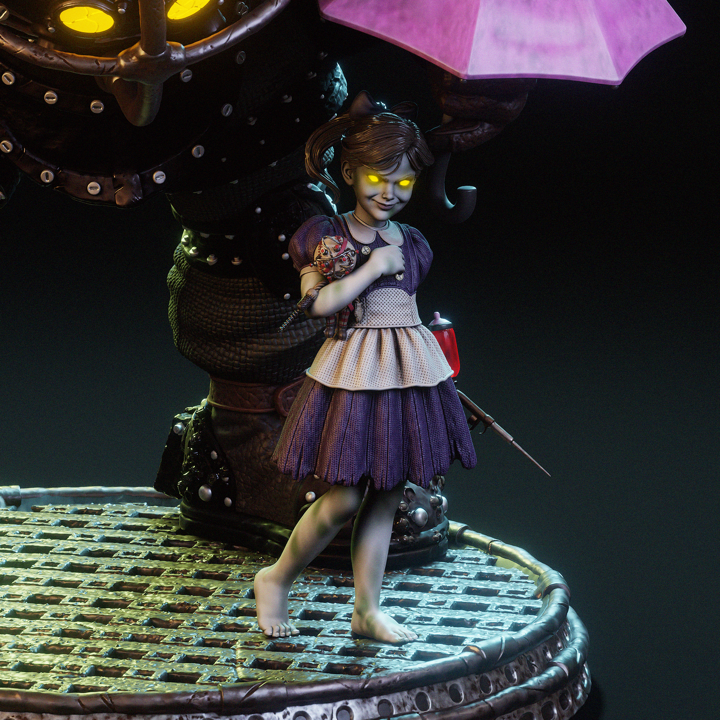 Big Daddy & Little Sister by CA3D | High Quality Resin Print | Painted Commissions available! - Sephiknot