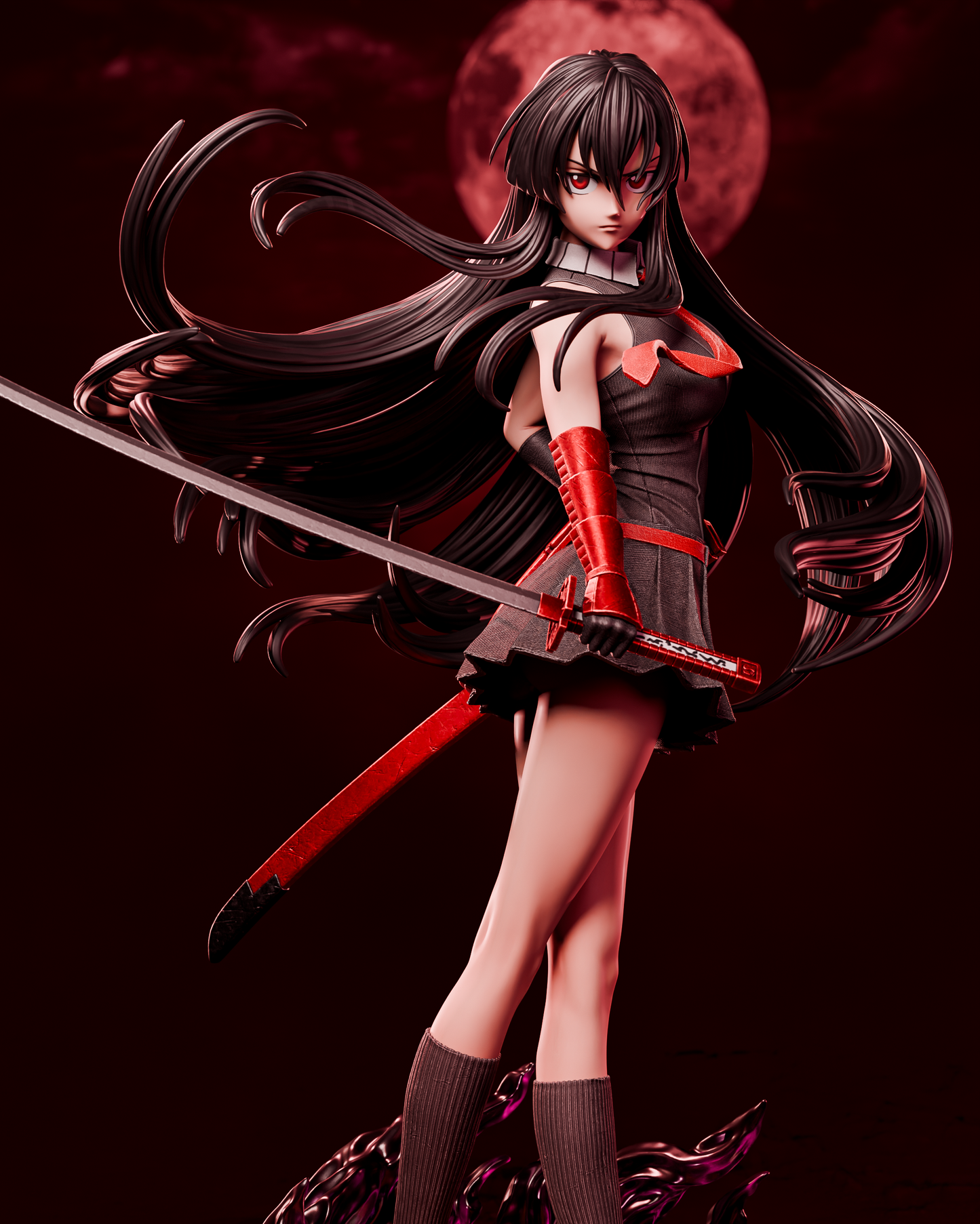 Akame from Akame ga Kill by CA3D | High Quality Resin Print | Painted Commissions available! - Sephiknot