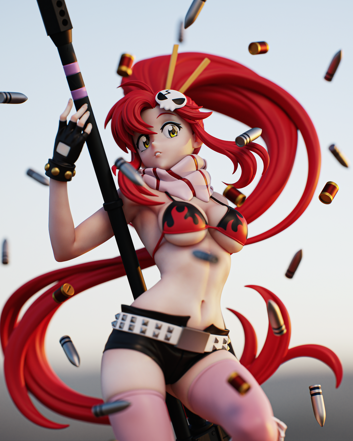 Yoko Littner from Guren Lagann by CA3D | High Quality Resin Print | Painted Commissions available! - Sephiknot