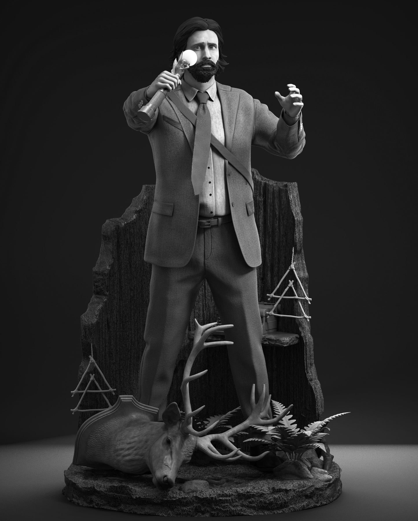 Alan Wake fanart by Sephiknot | High Quality Resin Print | Painted Commissions available! - Sephiknot