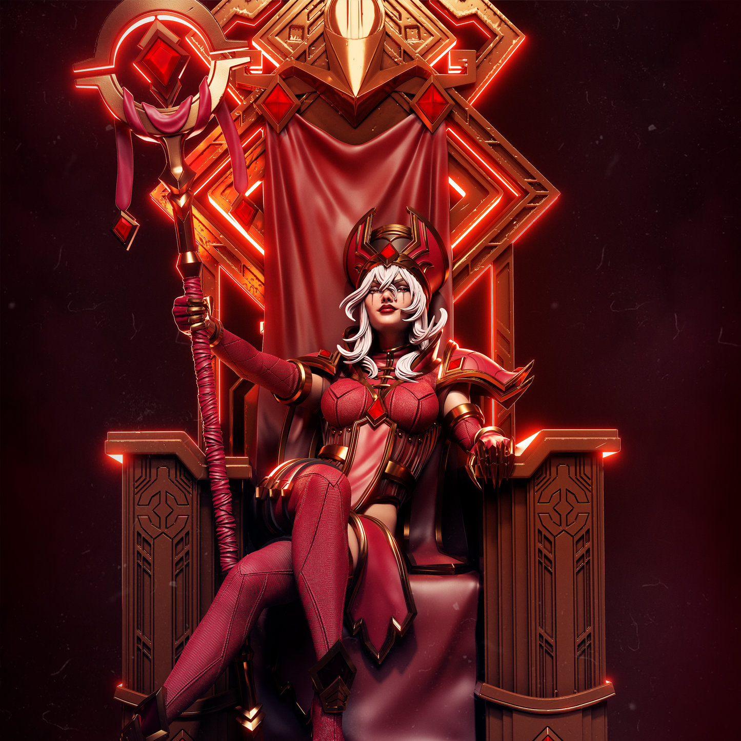 Sally Whitemane from Warcraft Fan-Made Model by CA3D - Sephiknot