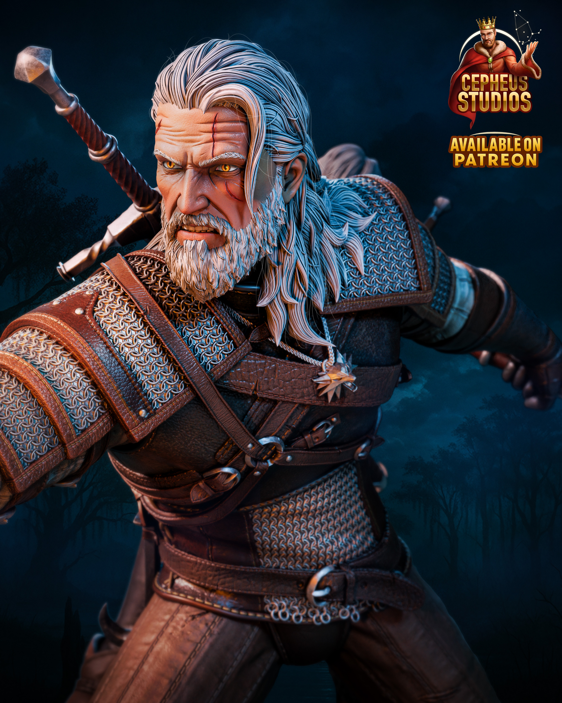 Geralt from Witcher 4 Fan-Made Model by Cepheus Studio - Sephiknot