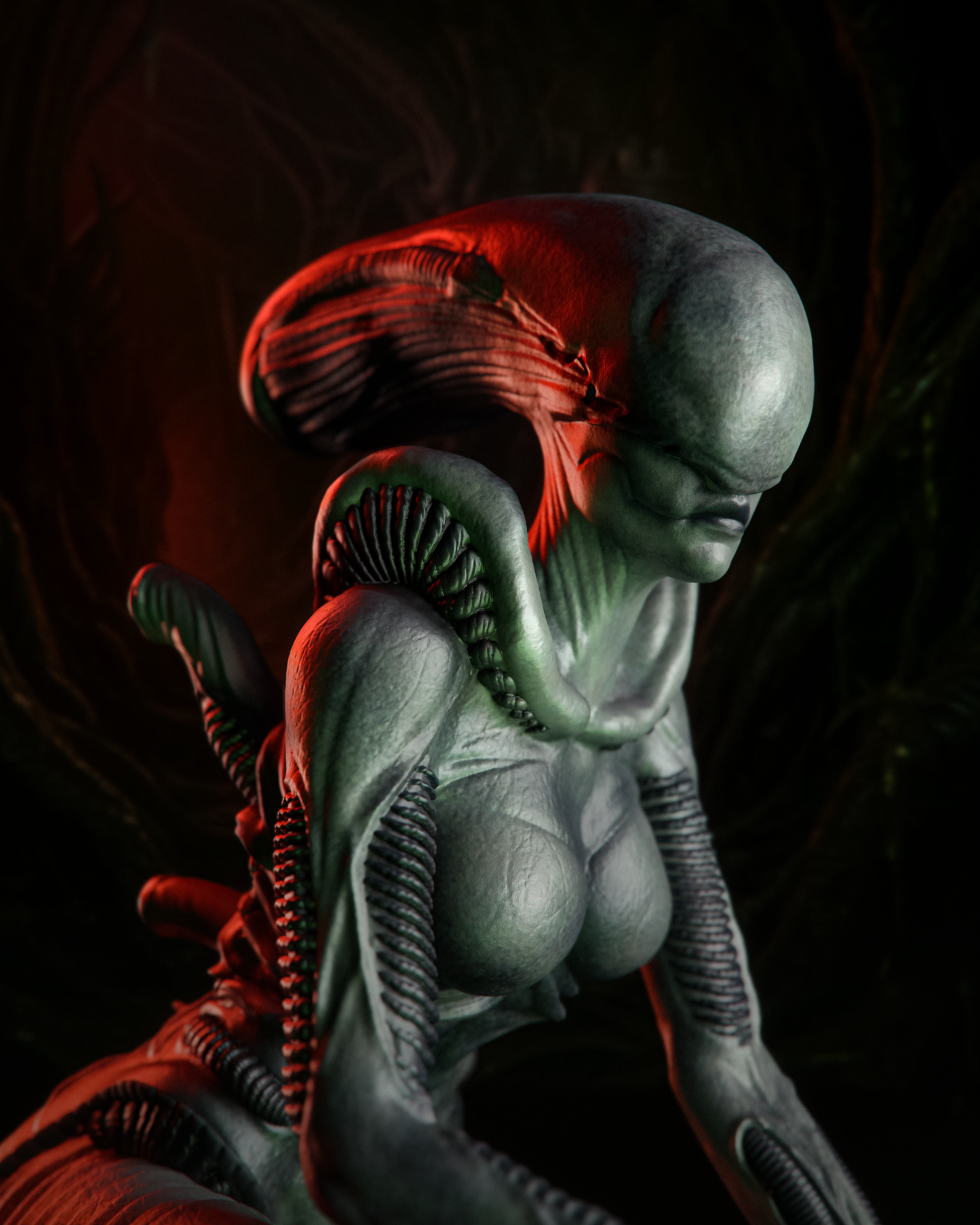 Xenomorphs from Alien Fan-Made Model by CA3D