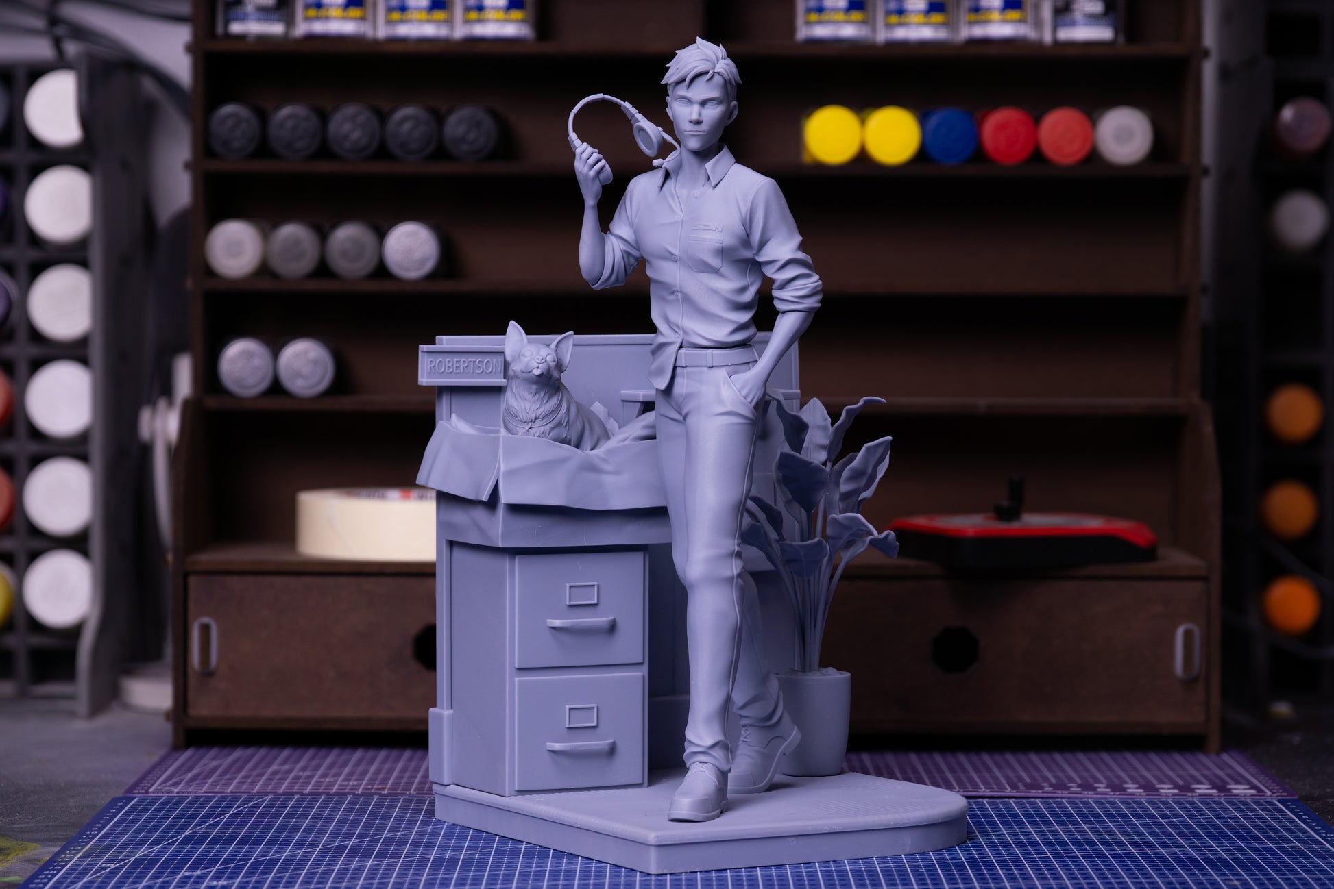 Robert from Dispatch by Neko Figurines | High Quality Resin Print | Painted Commissions available! - Sephiknot