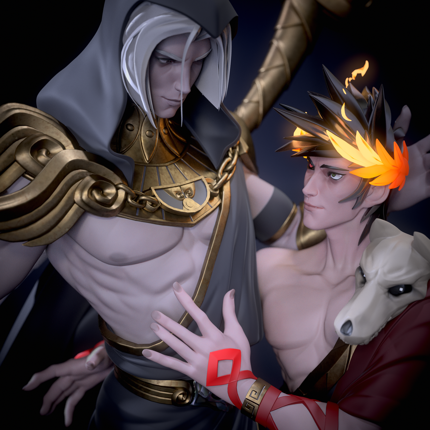 Thanatos and Zagreus from Hades Fan-Made Model by GrayKolori - LIMITED EDITION (Commission for Sara Mari))