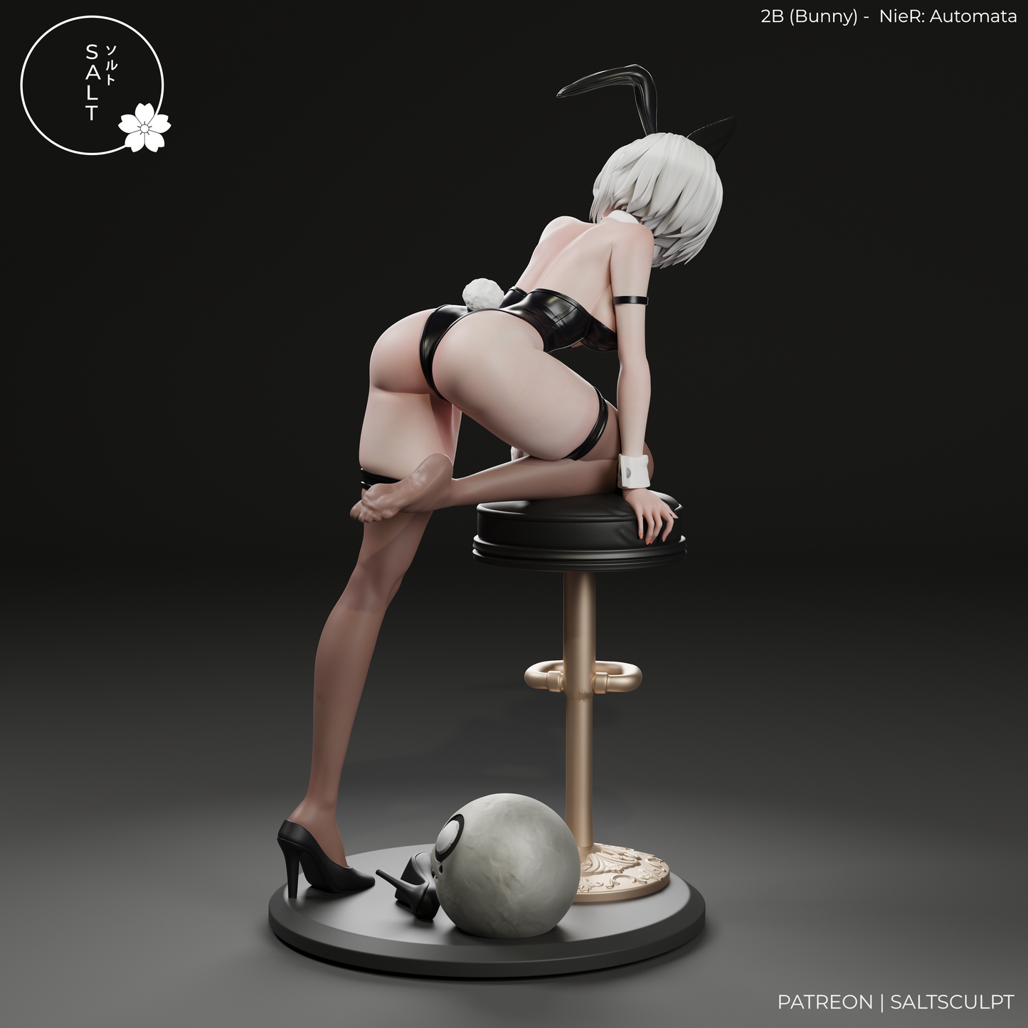 2B (Bunny suit) from Nier by SaltSculpts | High Quality Resin Print | Painted Commissions available!