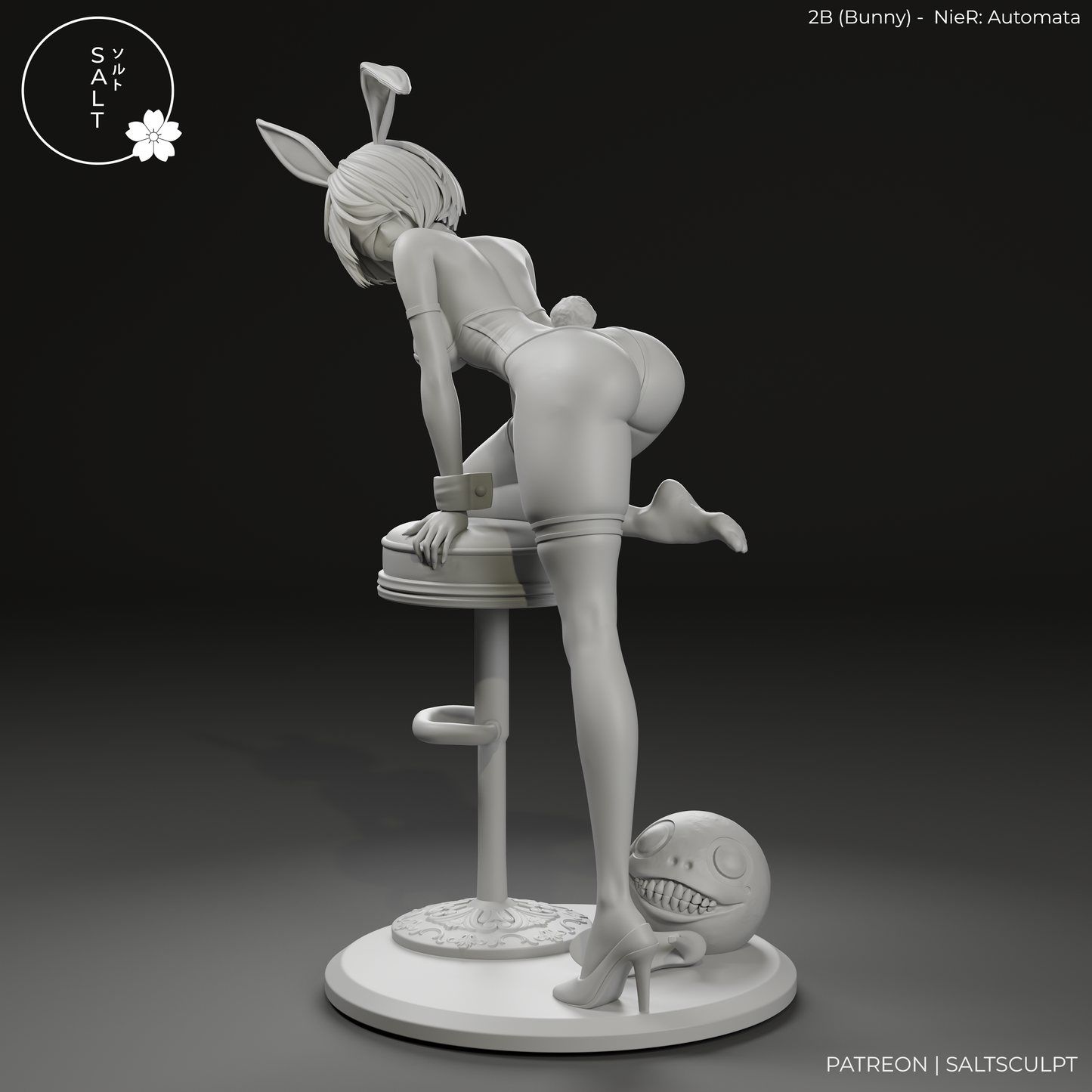 2B (Bunny suit) from Nier by SaltSculpts | High Quality Resin Print | Painted Commissions available!