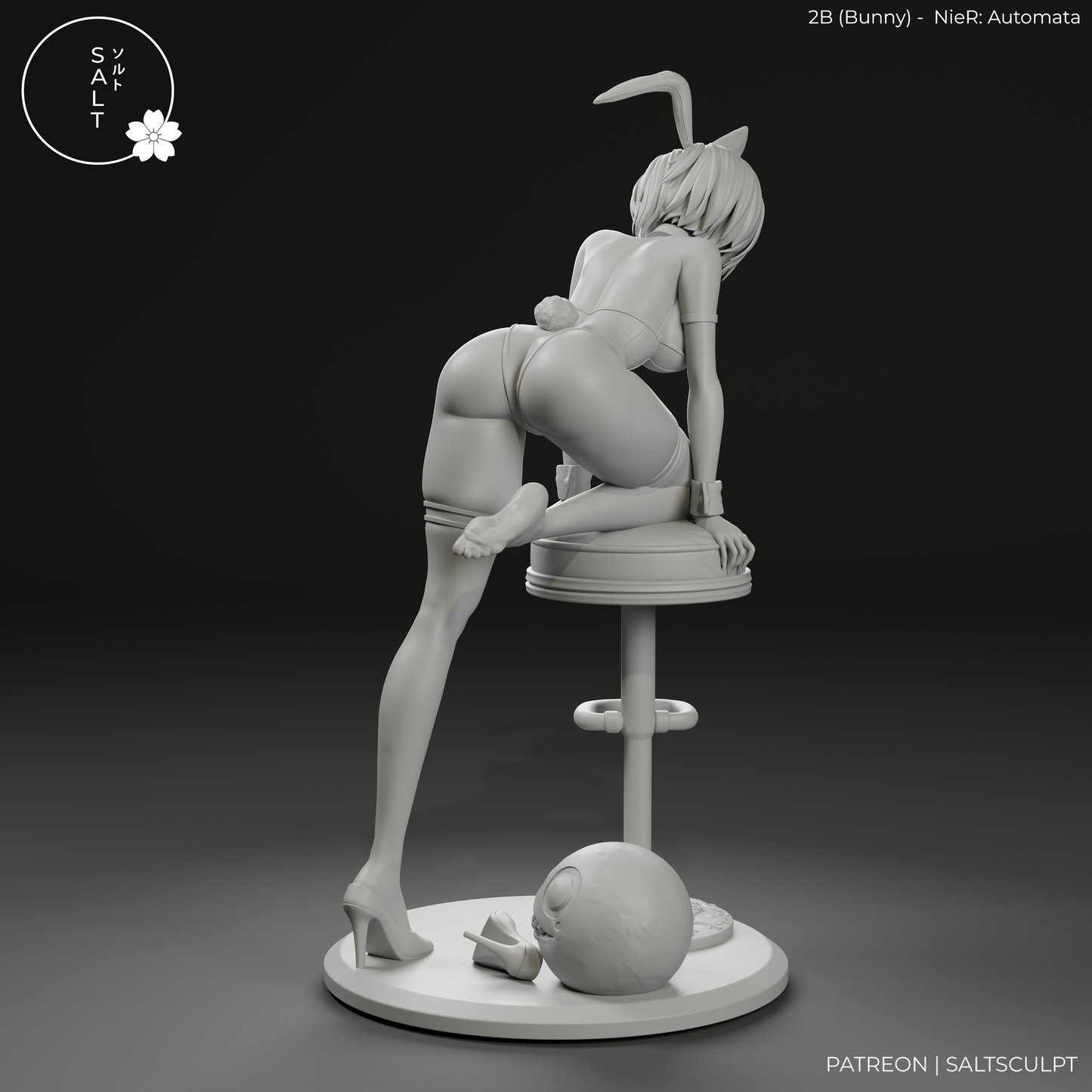 2B (Bunny suit) from Nier by SaltSculpts | High Quality Resin Print | Painted Commissions available!