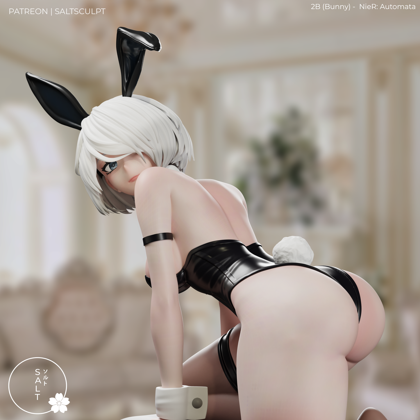 2B (Bunny suit) from Nier by SaltSculpts | High Quality Resin Print | Painted Commissions available!
