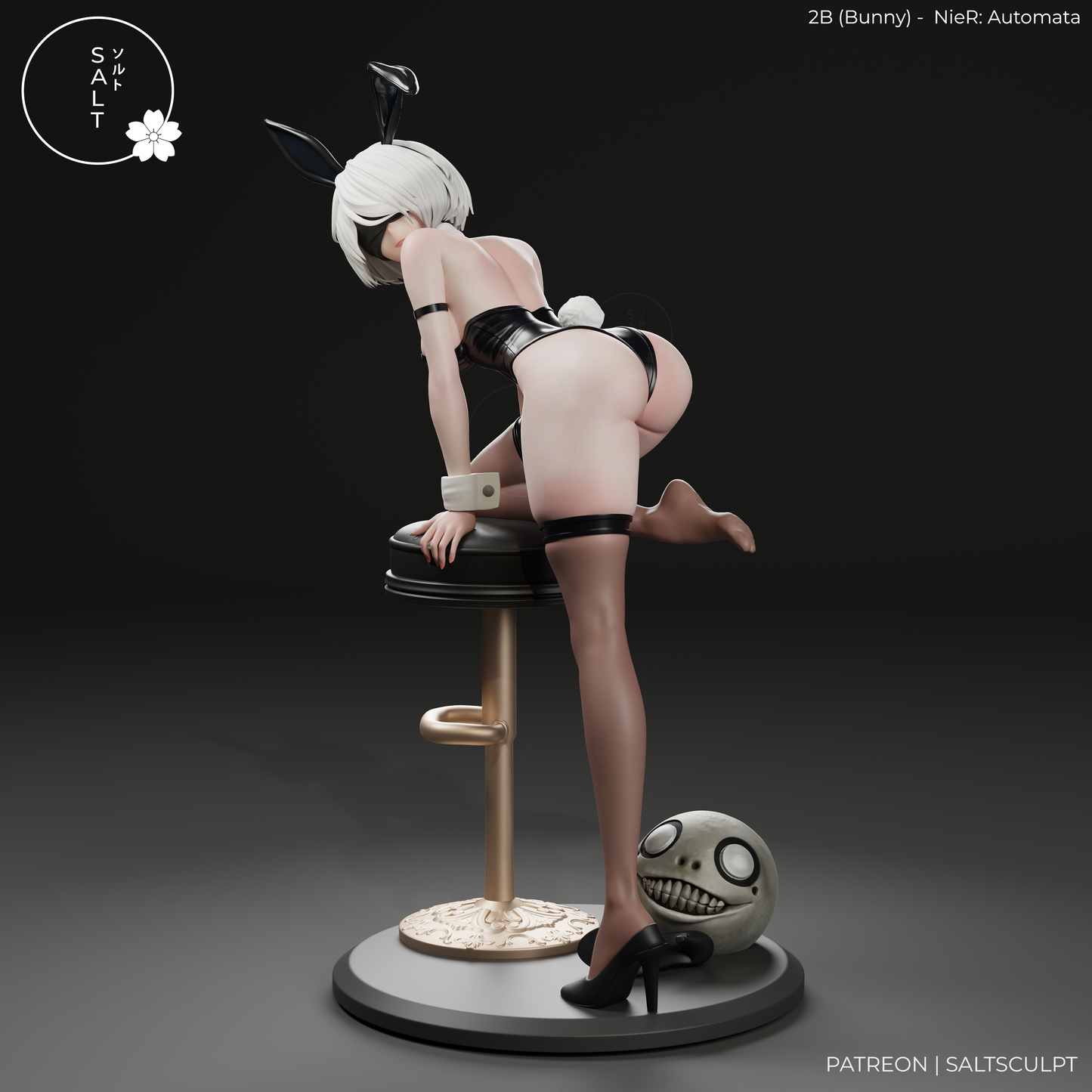 2B (Bunny suit) from Nier by SaltSculpts | High Quality Resin Print | Painted Commissions available!