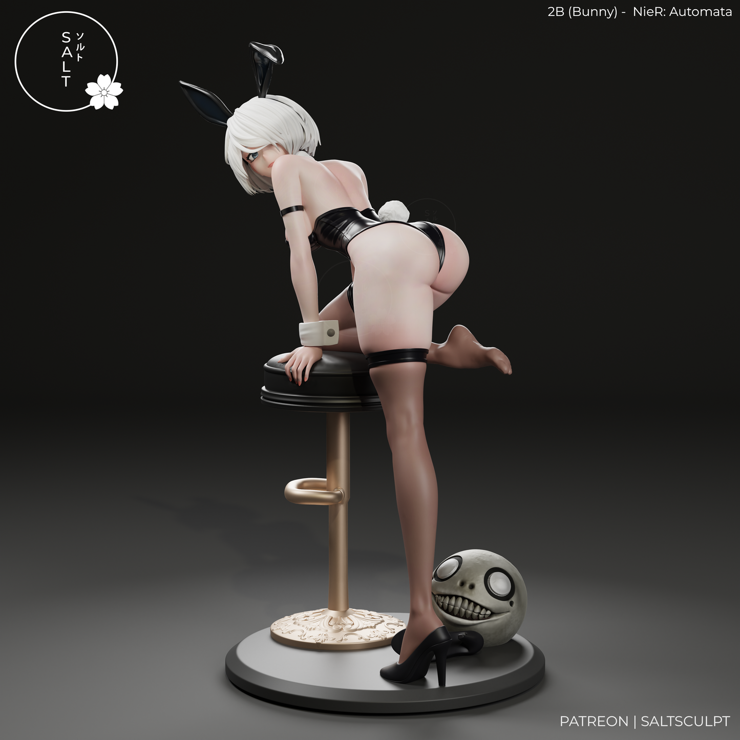 2B (Bunny suit) from Nier by SaltSculpts | High Quality Resin Print | Painted Commissions available!