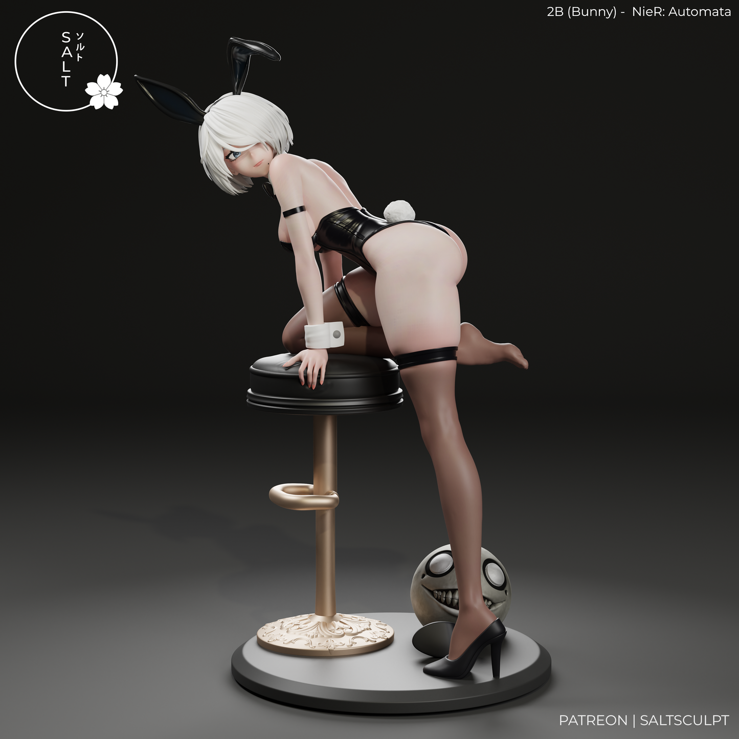 2B (Bunny suit) from Nier by SaltSculpts | High Quality Resin Print | Painted Commissions available!