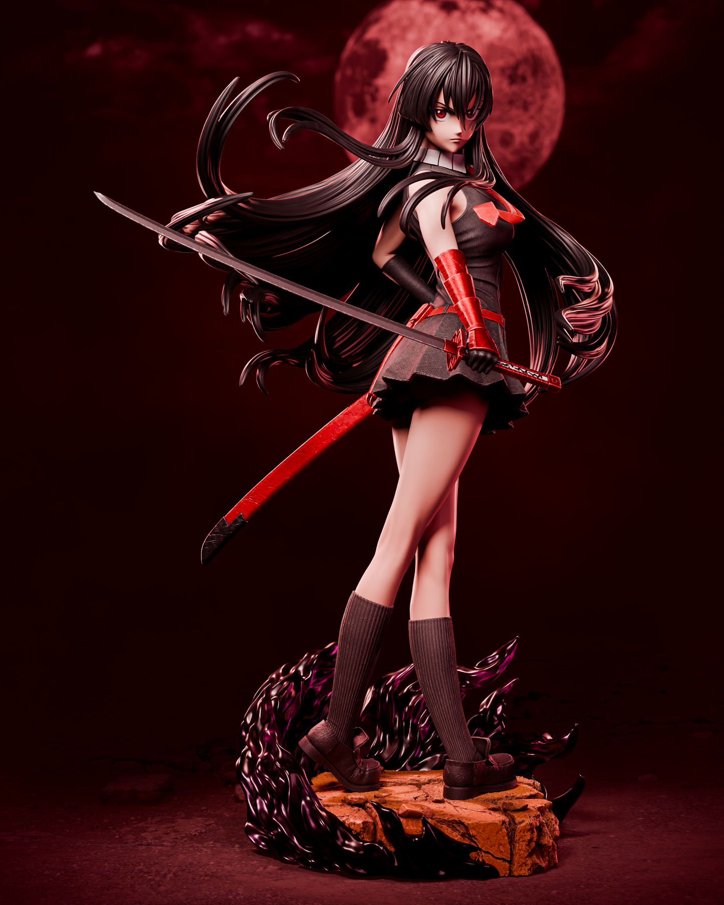 Akame from Akame ga Kill by CA3D | High Quality Resin Print | Painted Commissions available! - Sephiknot