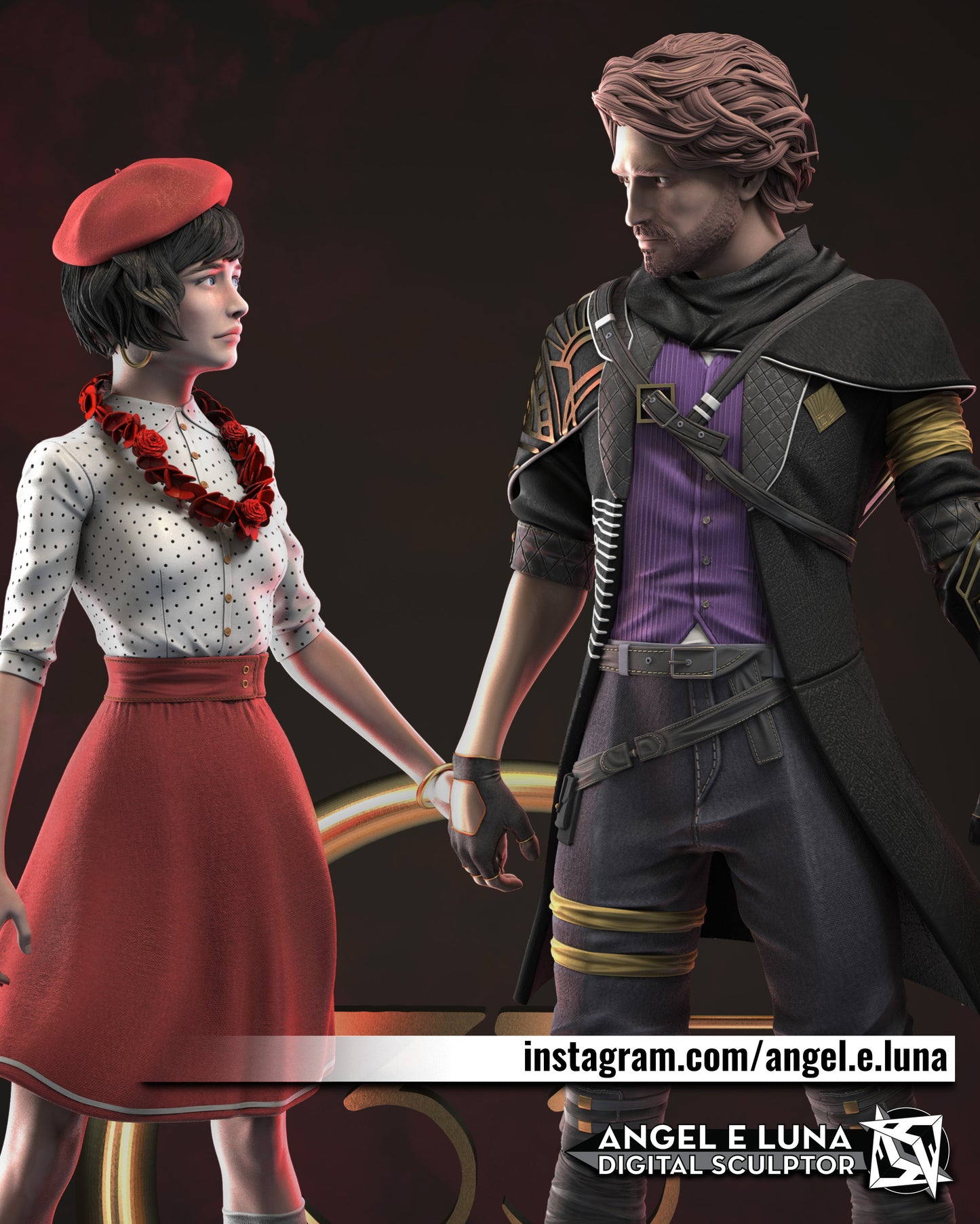 Gustave and Sophie from Clair Obscure Fan-Made Model by angel.e.luna LIMITED EDITION