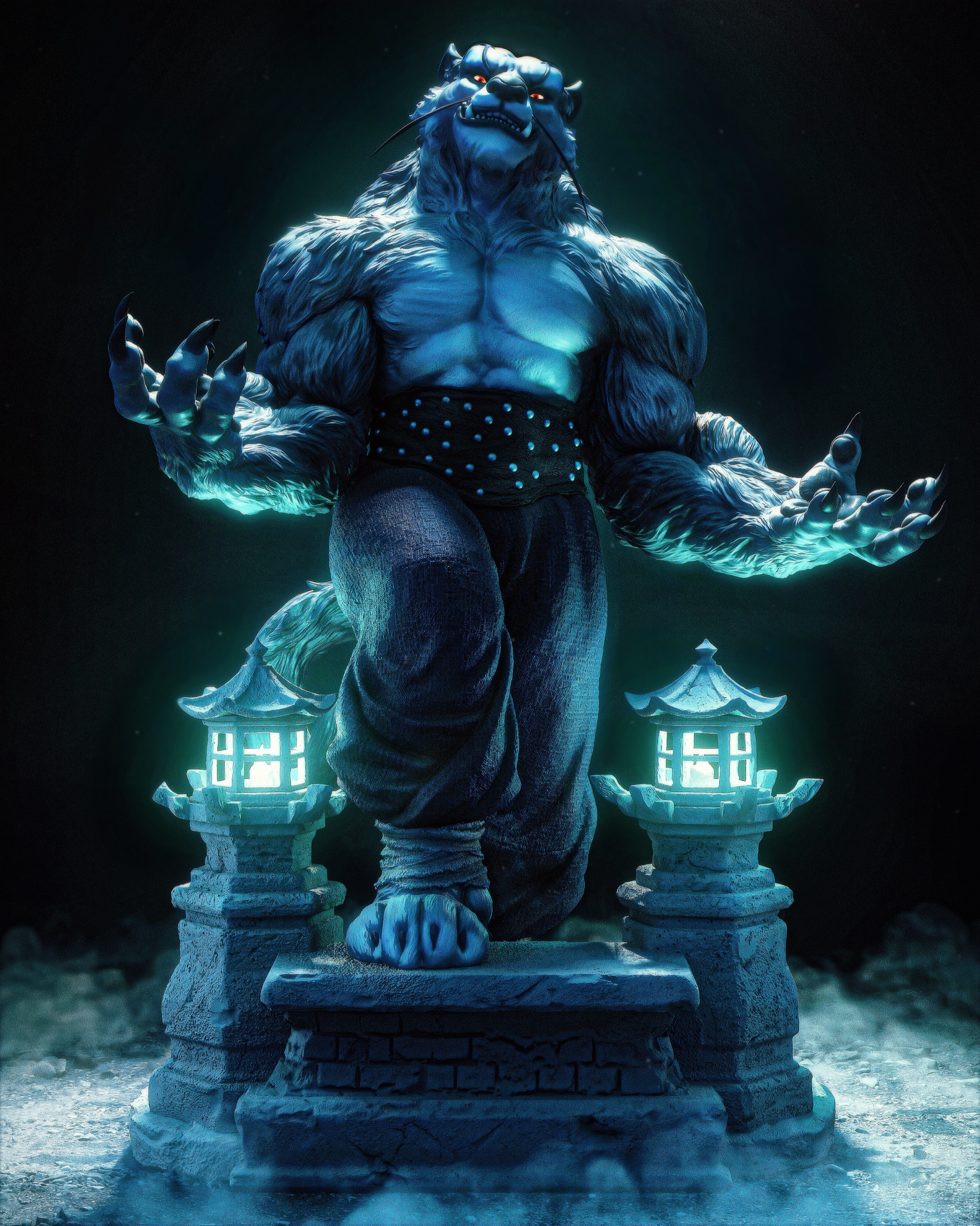 Tai Lung from Kung Fu Panda by CA3D | High Quality Resin Print | Painted Commissions available! - Sephiknot