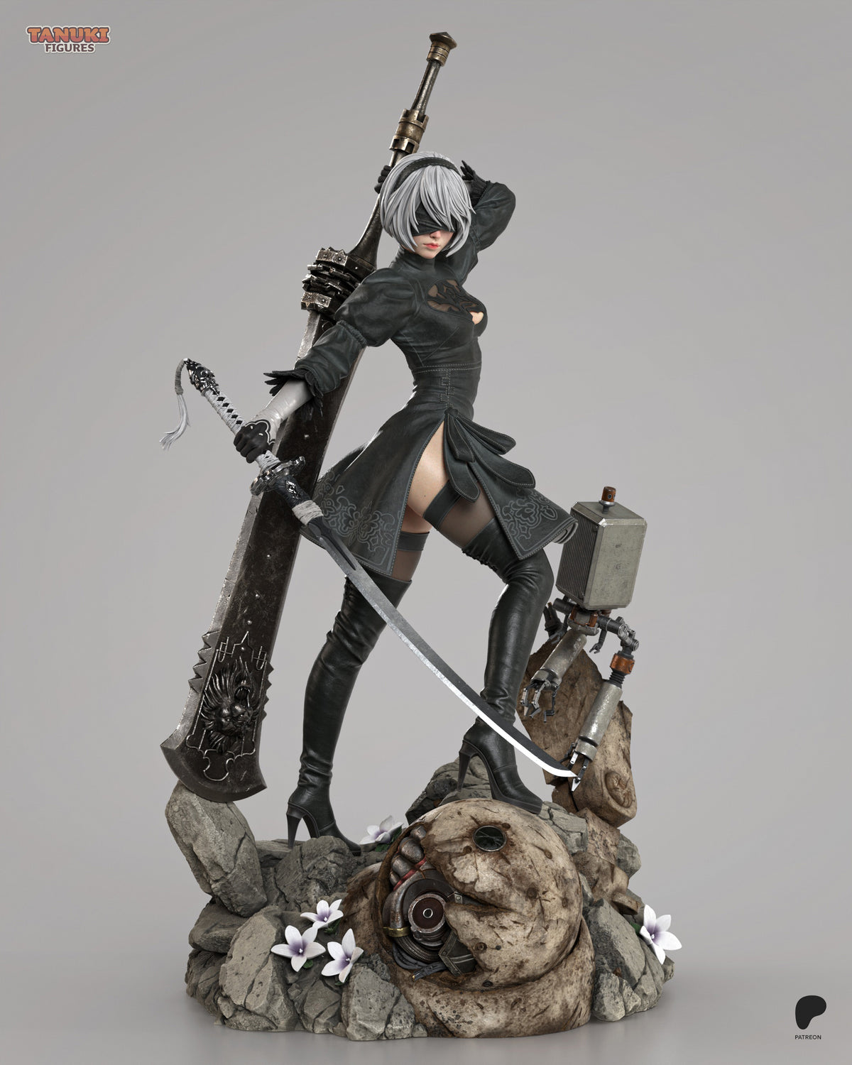 2B by TanukiFigures | High Quality Resin Print | Painted Commissions available! - Sephiknot