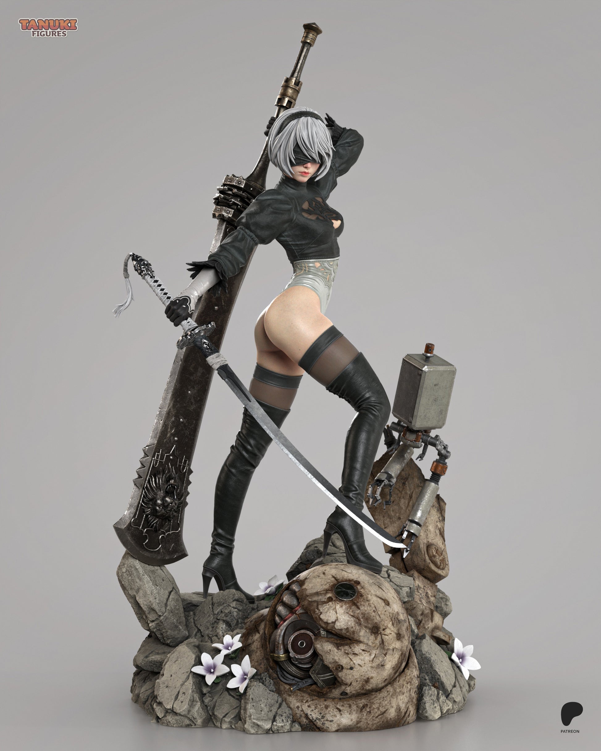2B by TanukiFigures | High Quality Resin Print | Painted Commissions available! - Sephiknot