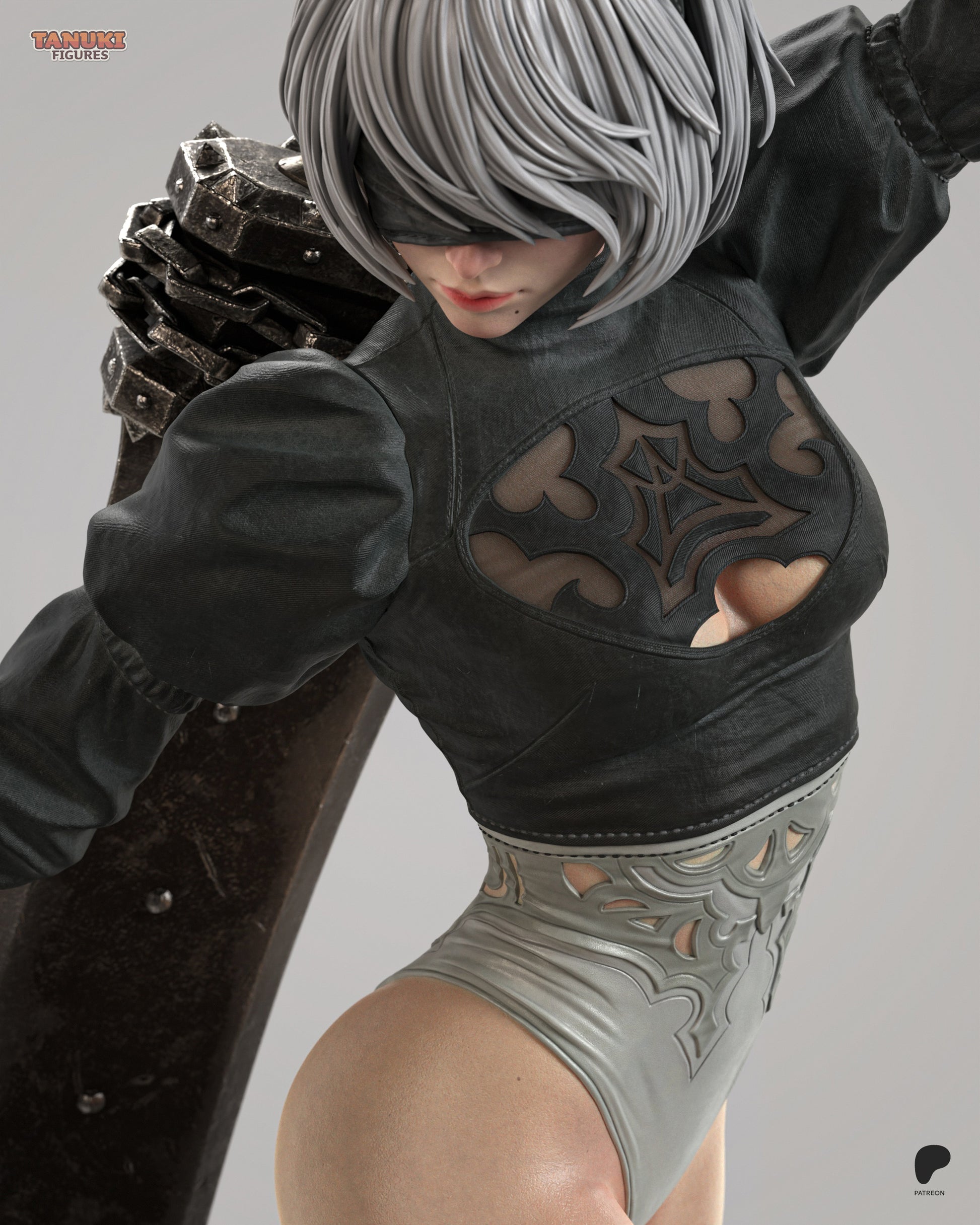 2B by TanukiFigures | High Quality Resin Print | Painted Commissions available! - Sephiknot