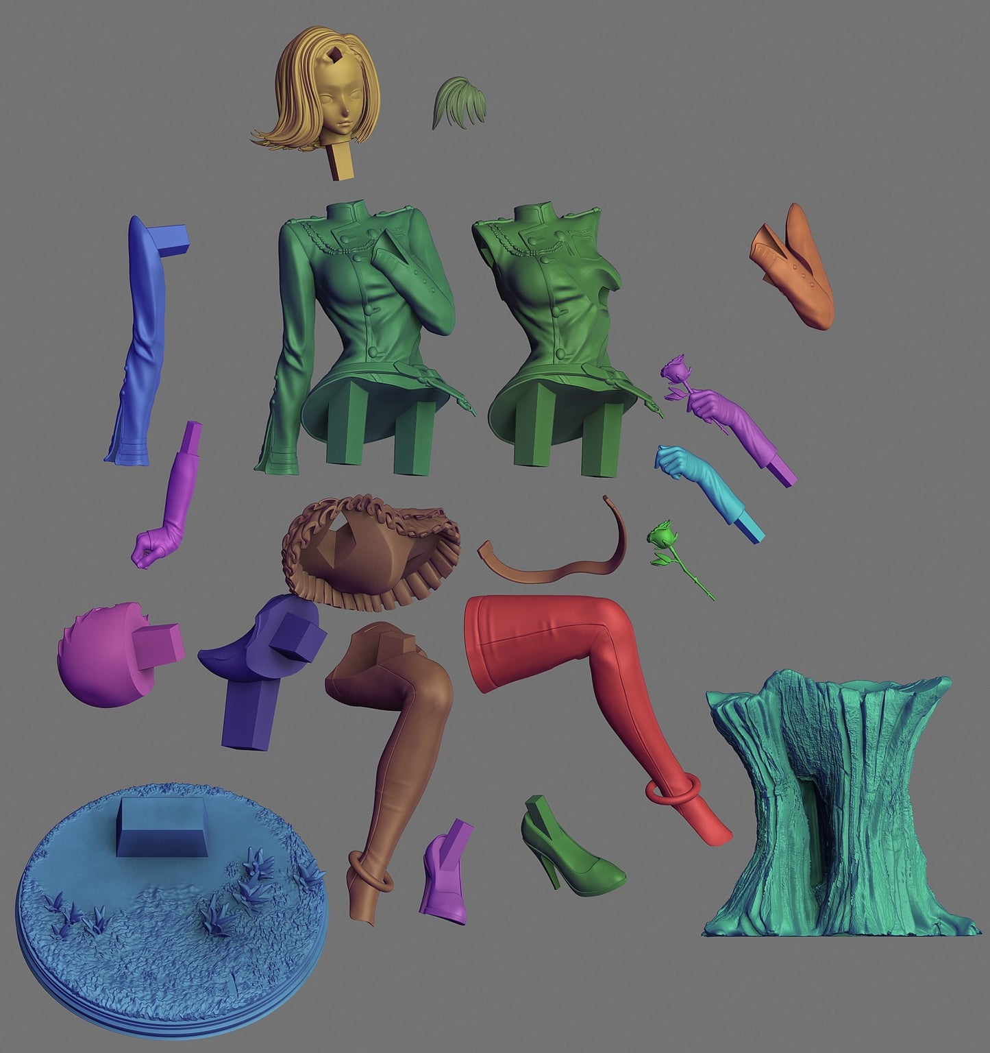 Lenalee from D. Grayman Fan-Made Model by Cepheus Studio - Sephiknot