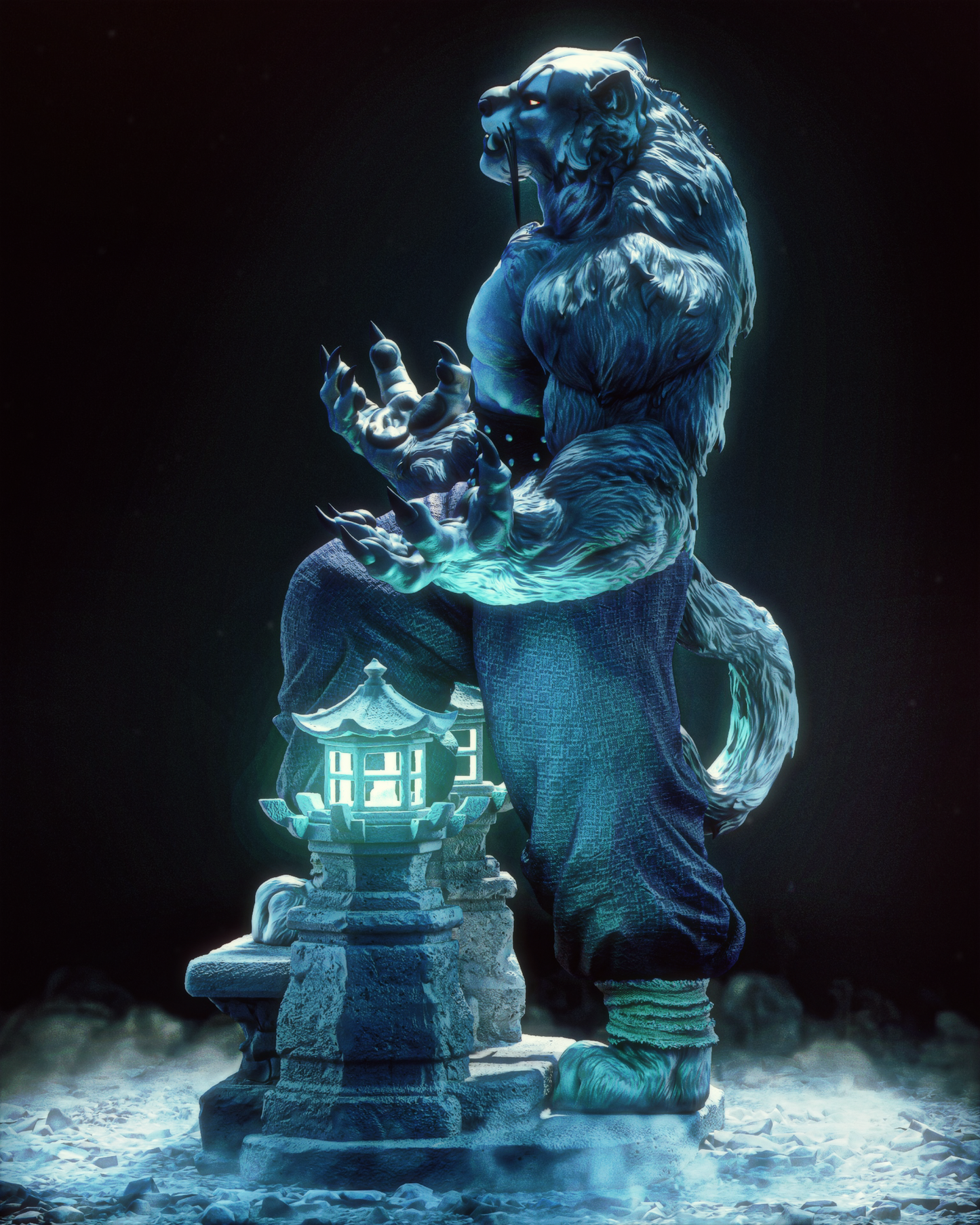 Tai Lung from Kung Fu Panda by CA3D | High Quality Resin Print | Painted Commissions available! - Sephiknot