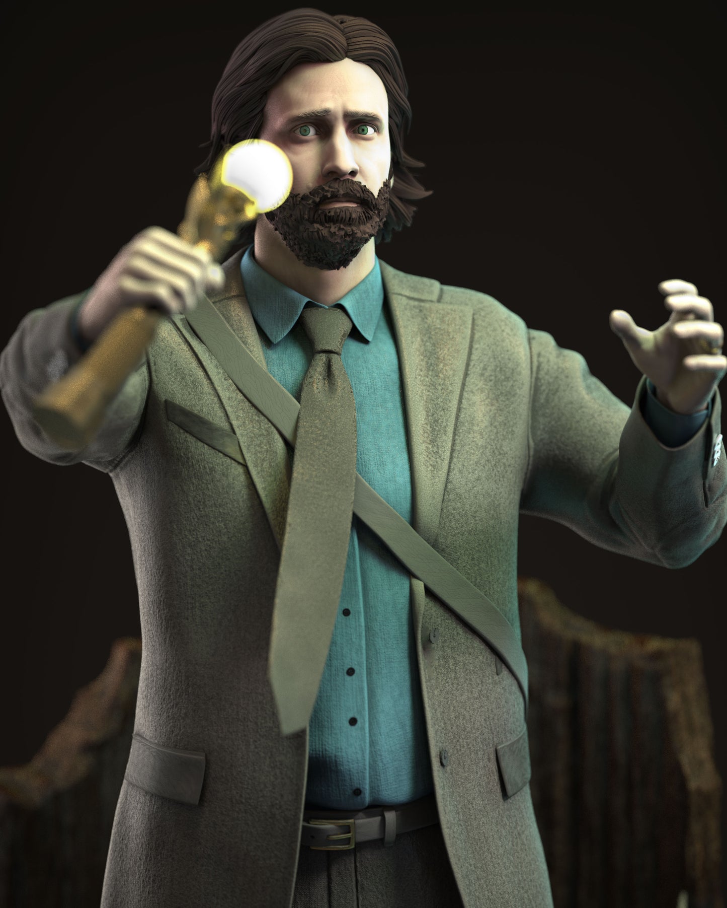 Alan Wake fanart by Sephiknot | High Quality Resin Print | Painted Commissions available! - Sephiknot