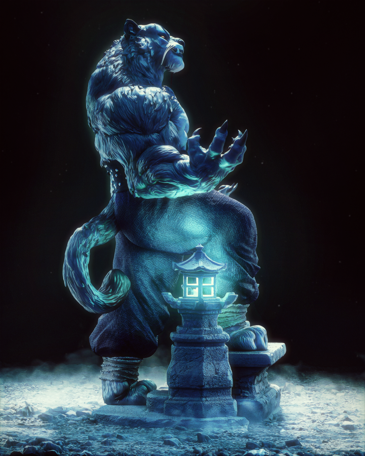 Tai Lung from Kung Fu Panda by CA3D | High Quality Resin Print | Painted Commissions available! - Sephiknot
