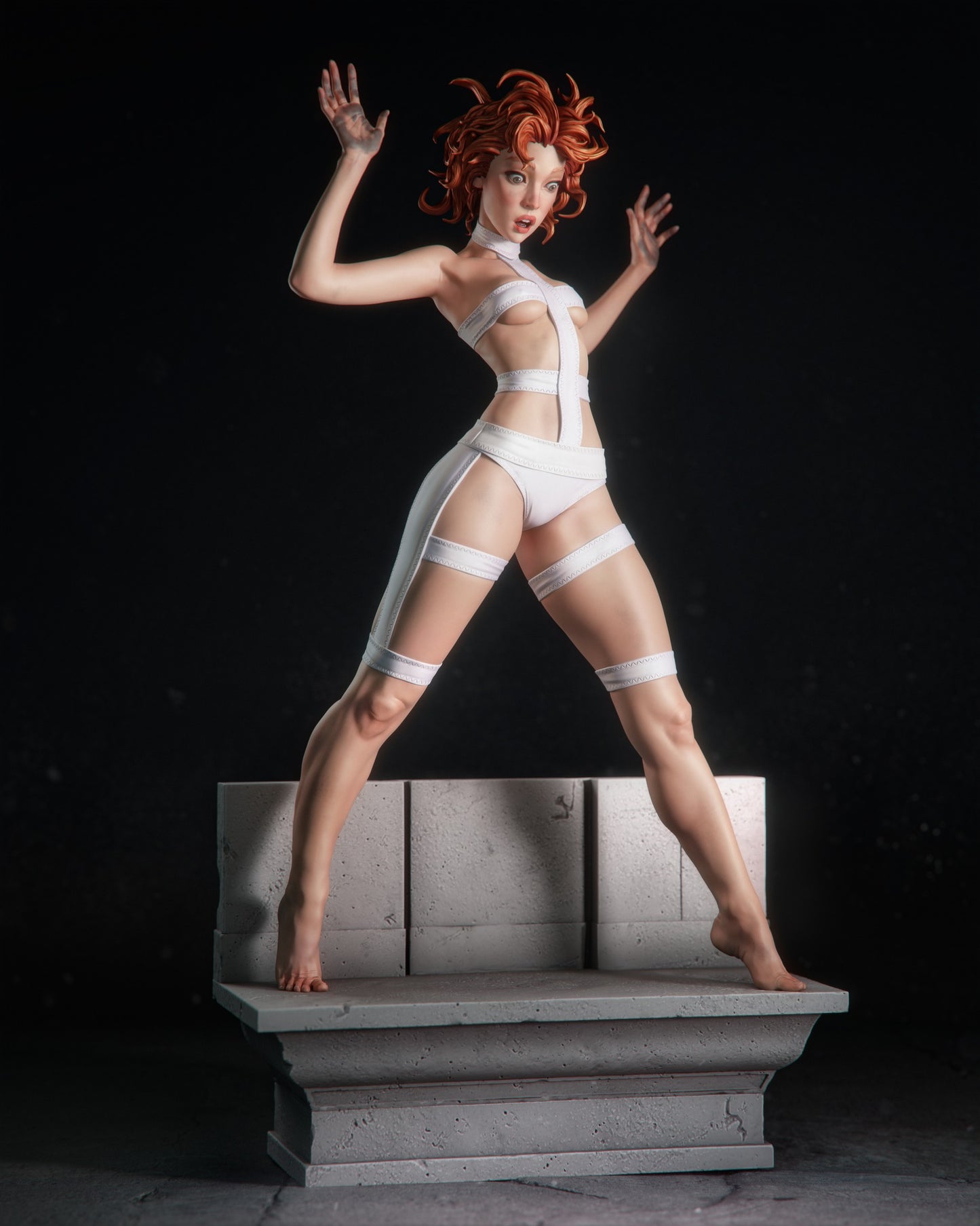 Leeloo from Fifth Element by CA3D | High Quality Resin Print | Painted Commissions available!