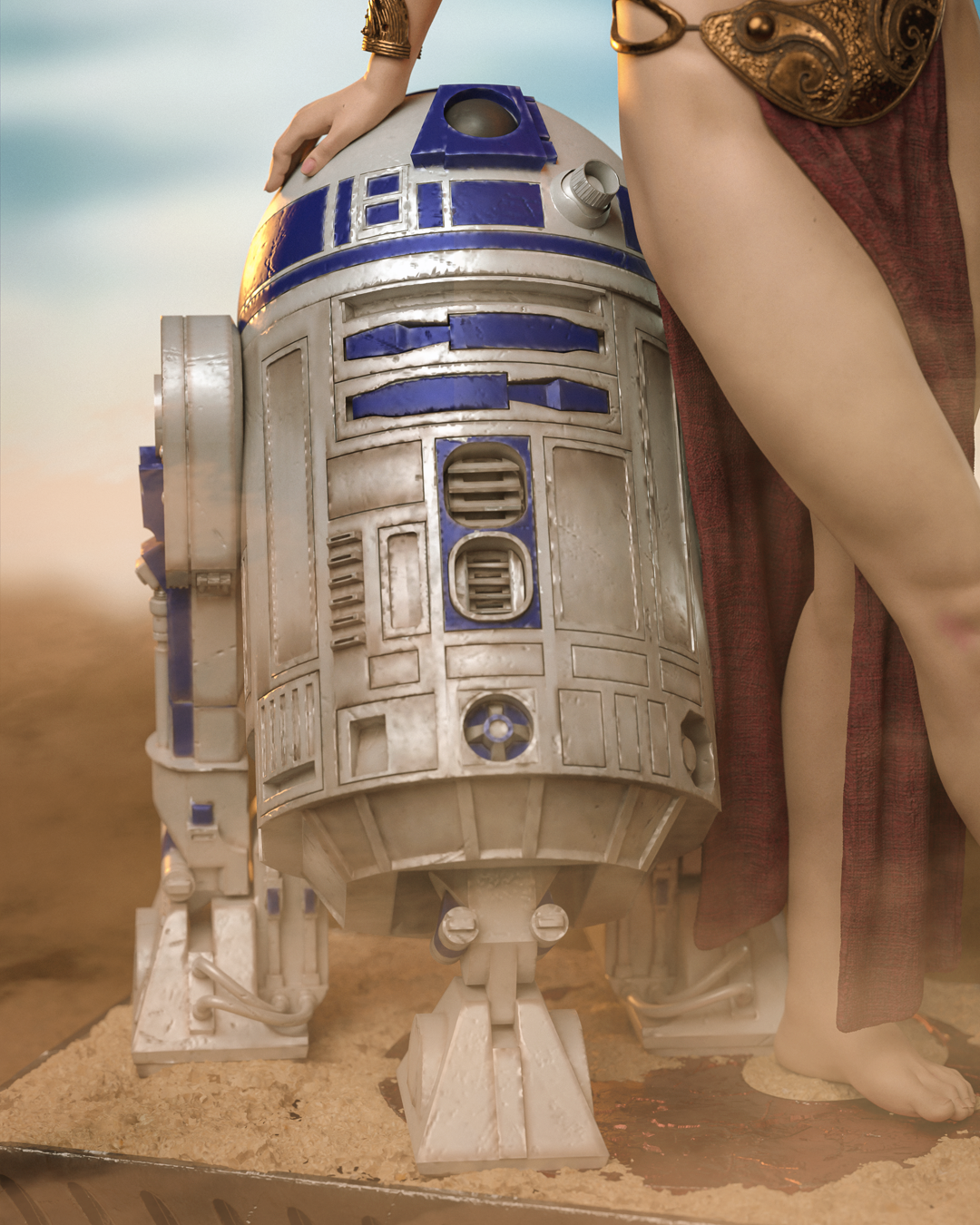 Leia from Star Wars by CA3D | High Quality Resin Print | Painted Commissions available! - Sephiknot